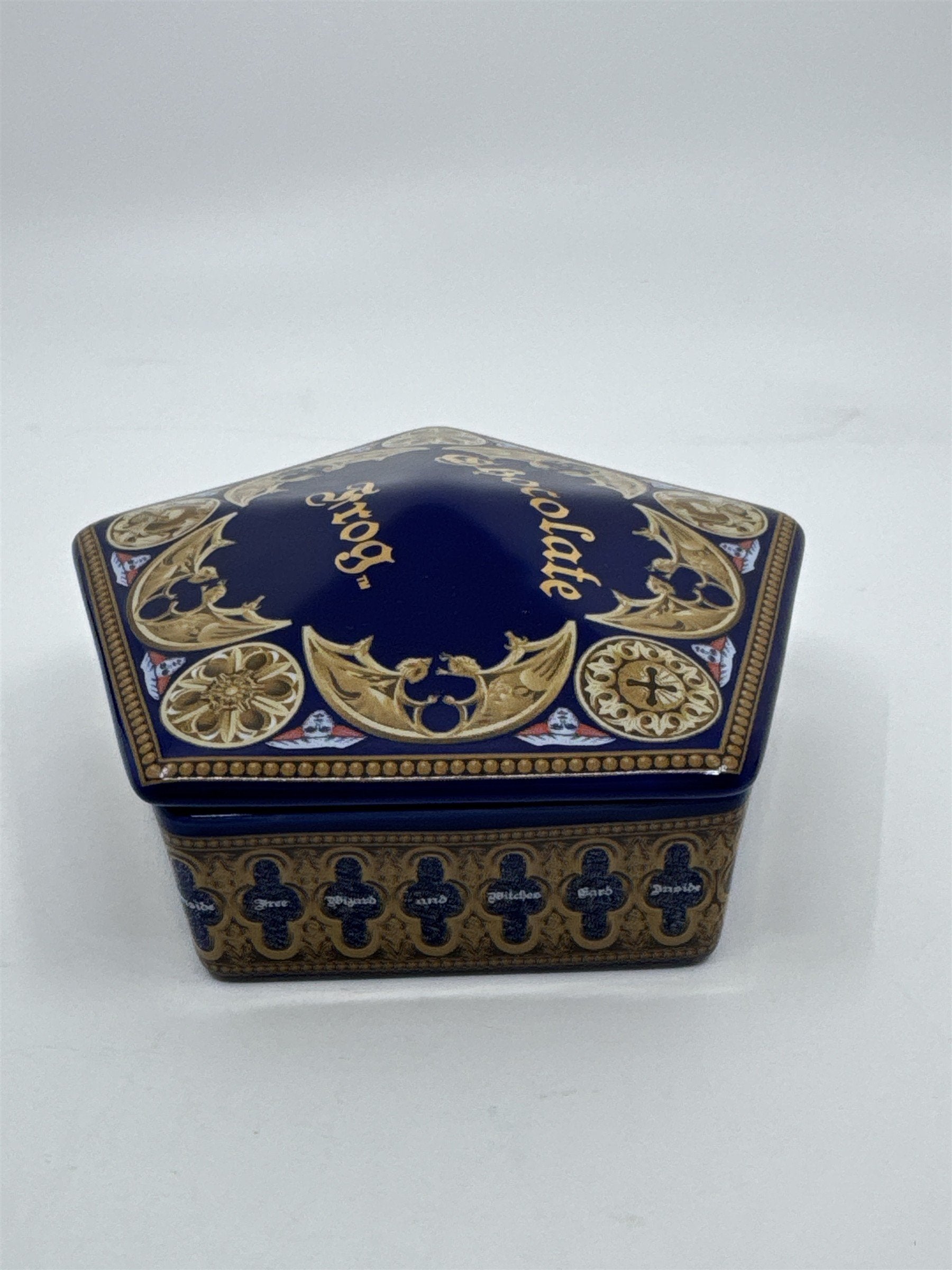 Harry Potter Chocolate Frog Ceramic Dish/Container/Trinket Box W/ Lid