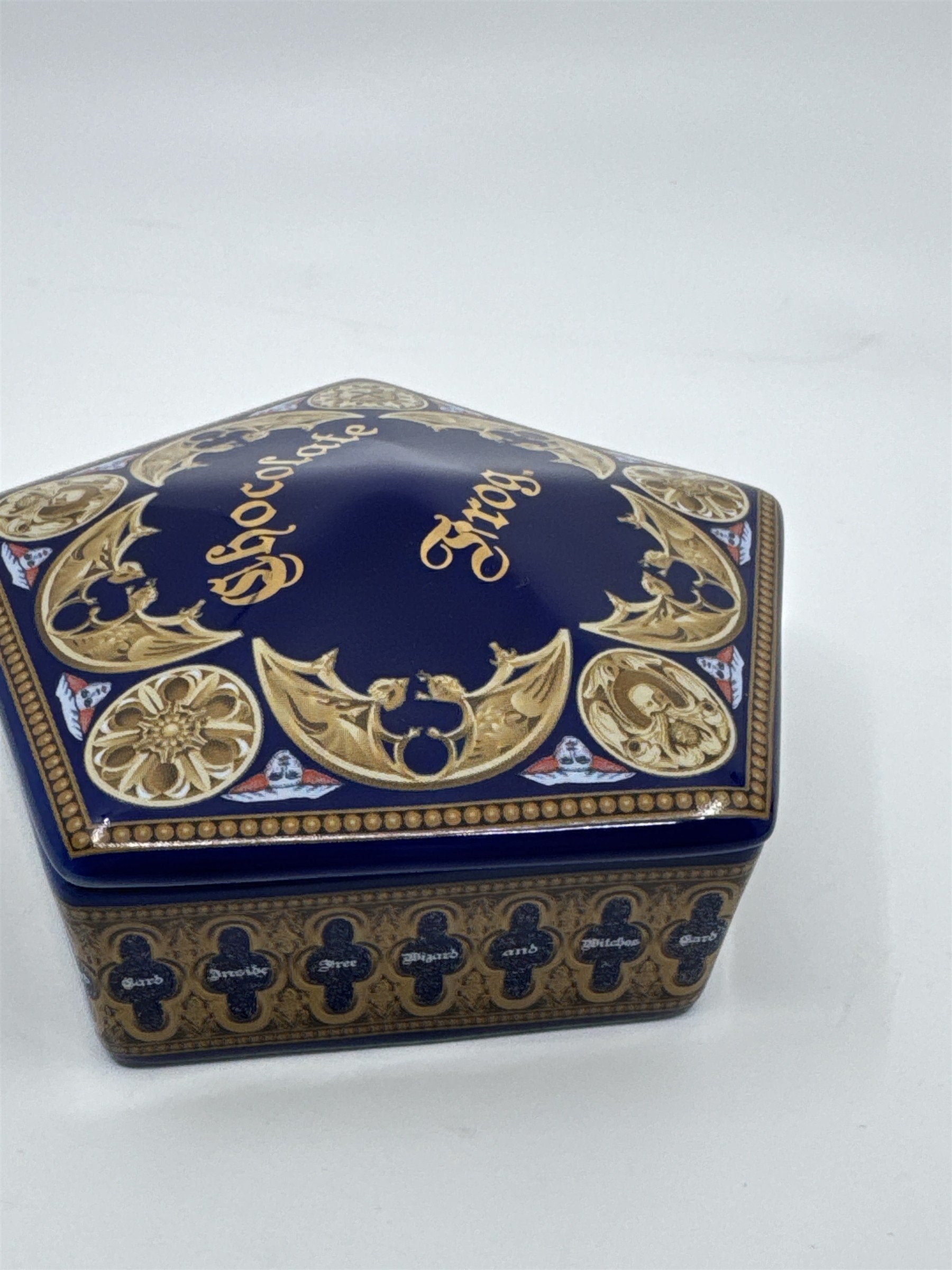 Harry Potter Chocolate Frog Ceramic Dish/Container/Trinket Box W/ Lid