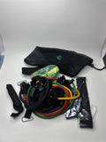 Flex Fire Fitness Resistance Band Set w/ Bag - Home Workout Exercise Bands
