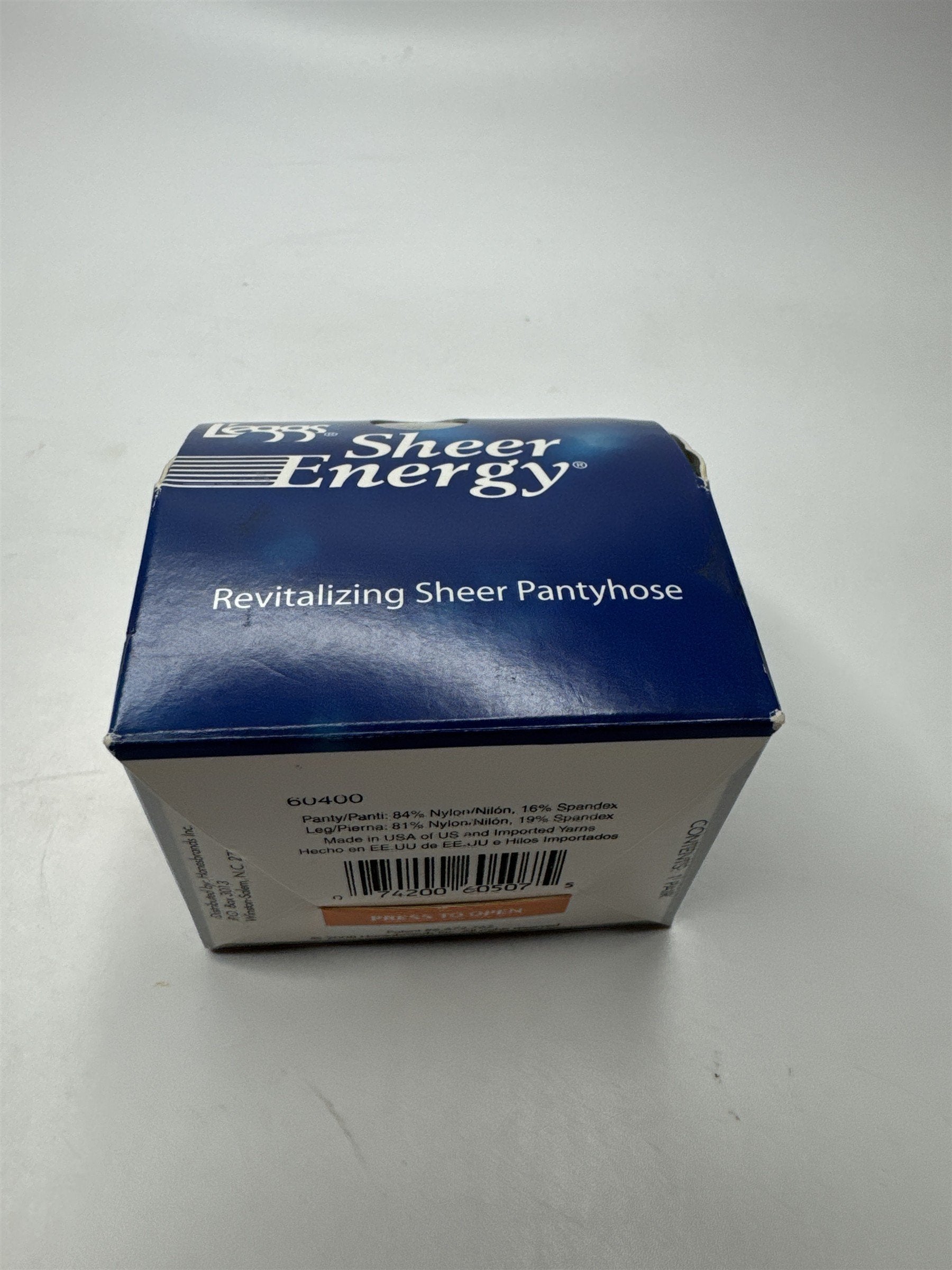 L'eggs Sheer Energy Size Q Off Black 60507 Regular Panty Reinforced Toe