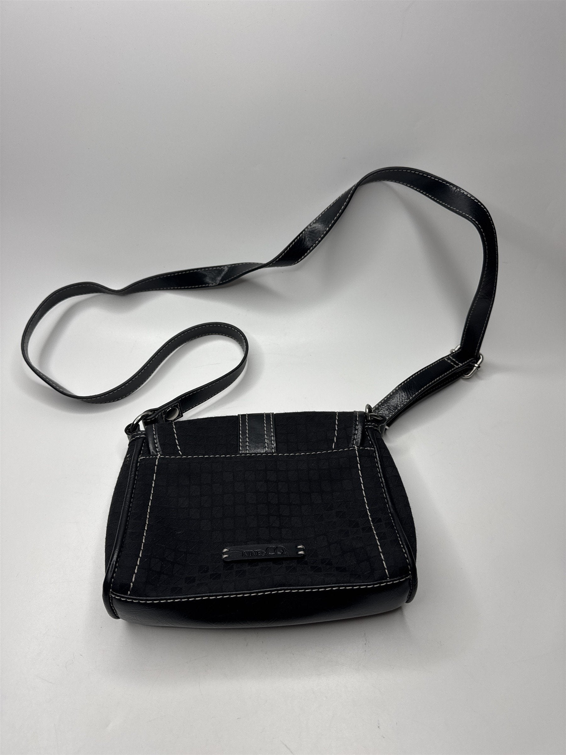 Nine West Nine & Co. Black Small Shoulder Bag Handbag Crossbody