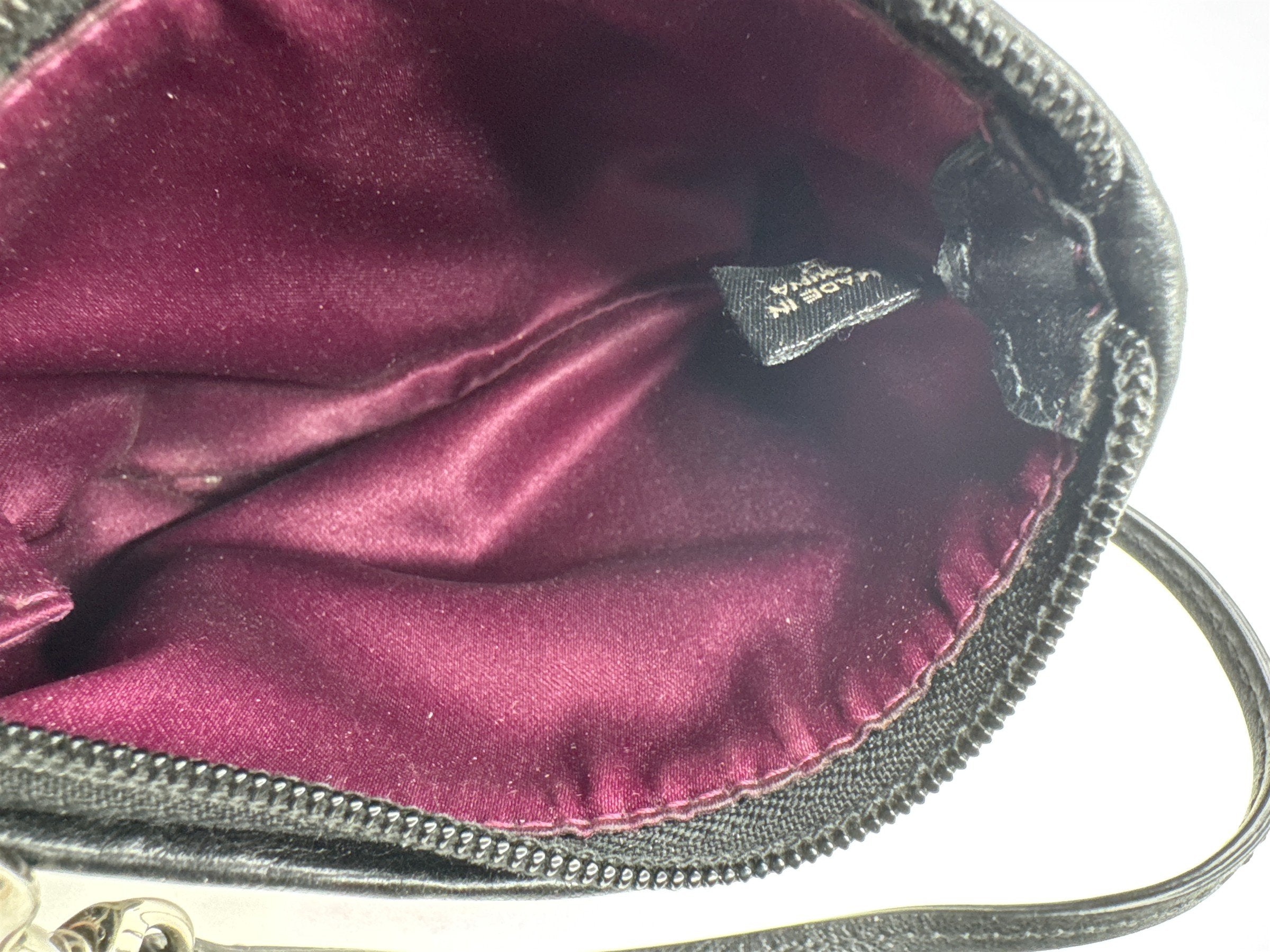 Coach Wristlet Black Signature C Silver Hardware Purse Bag