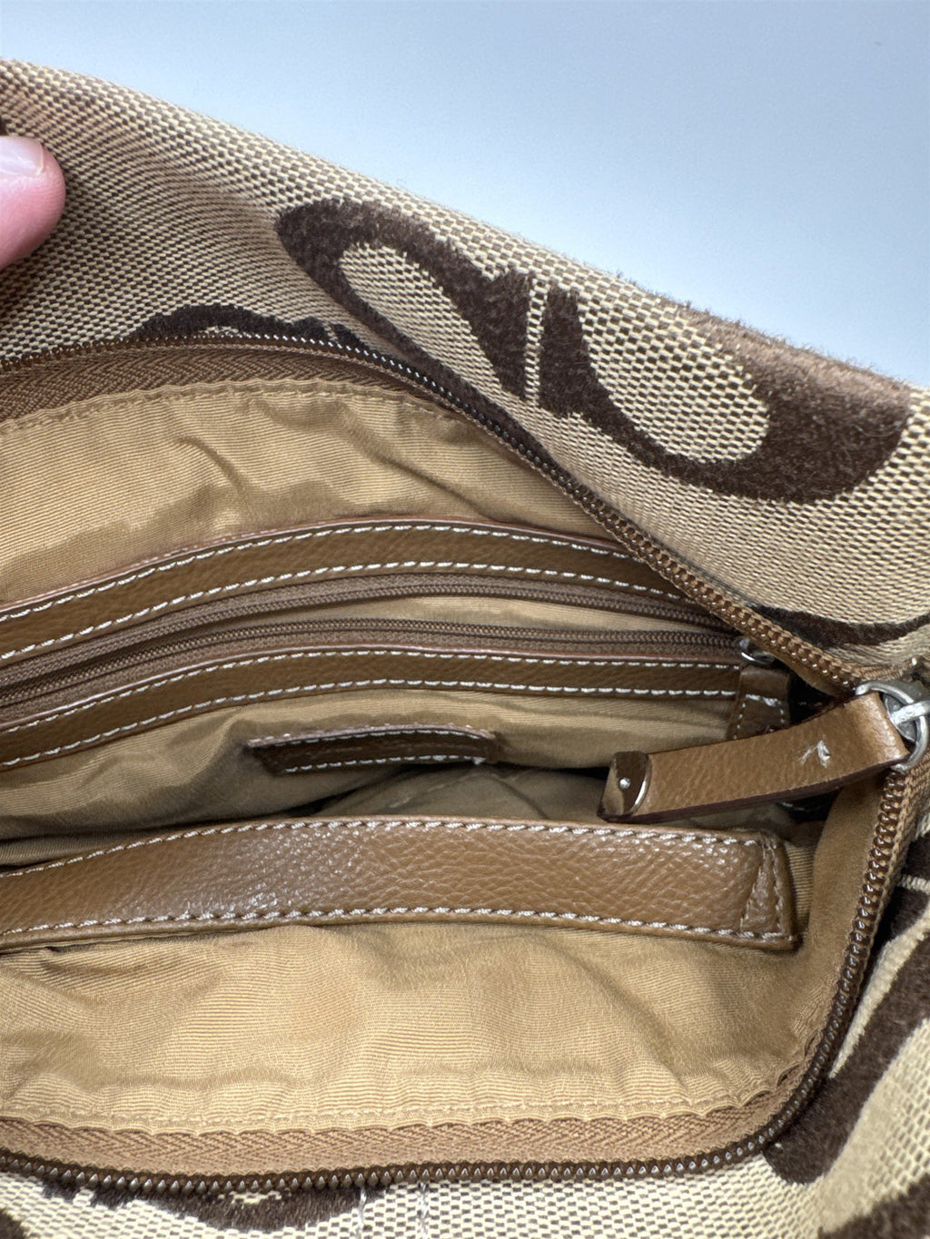 Sophia Caperelli CS Monogram Shoulder Bag Purse Handbag Crossbody
