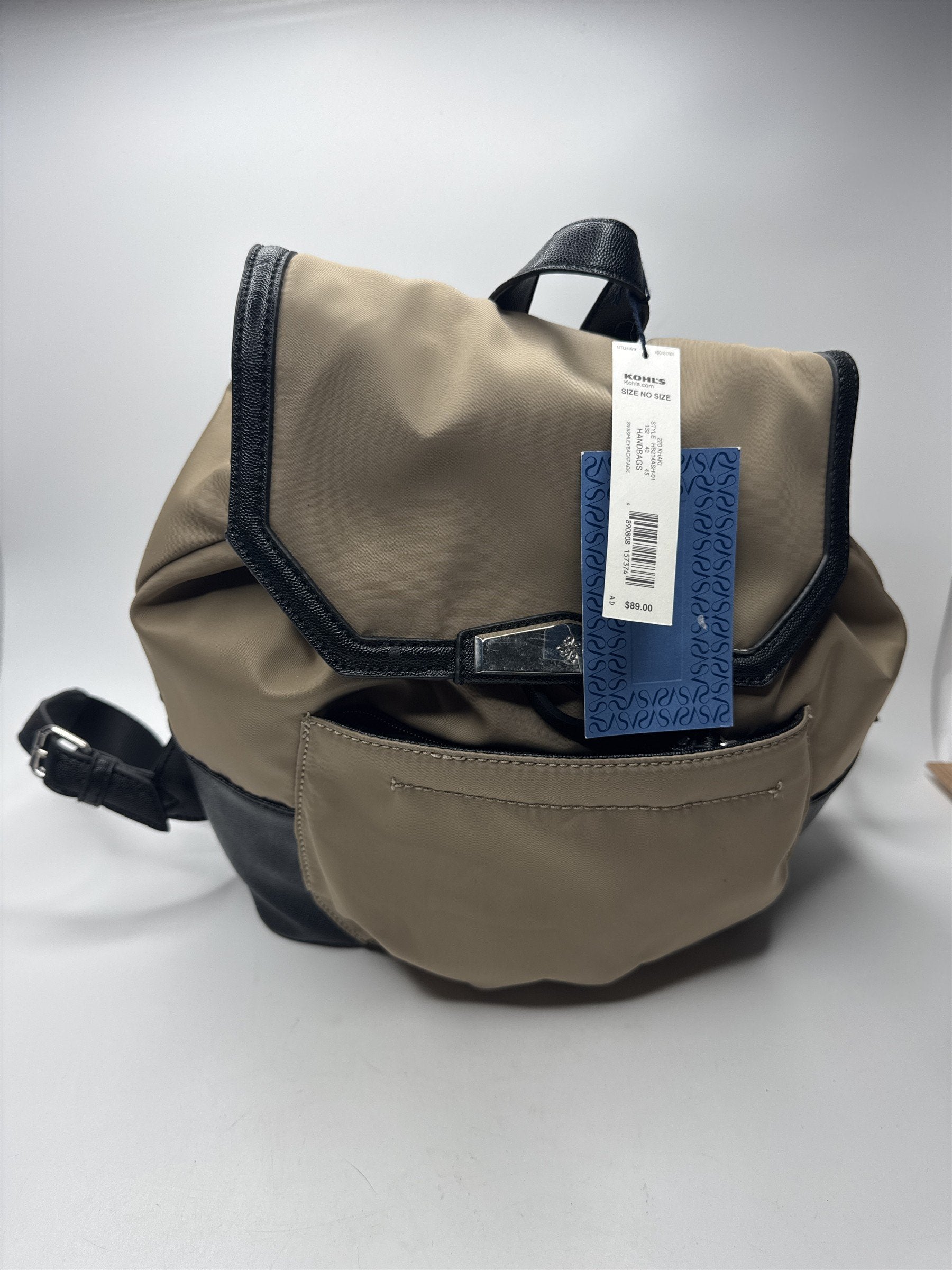 Simply Vera Vera Wang Tan and Black Backpack Svashley Backpack