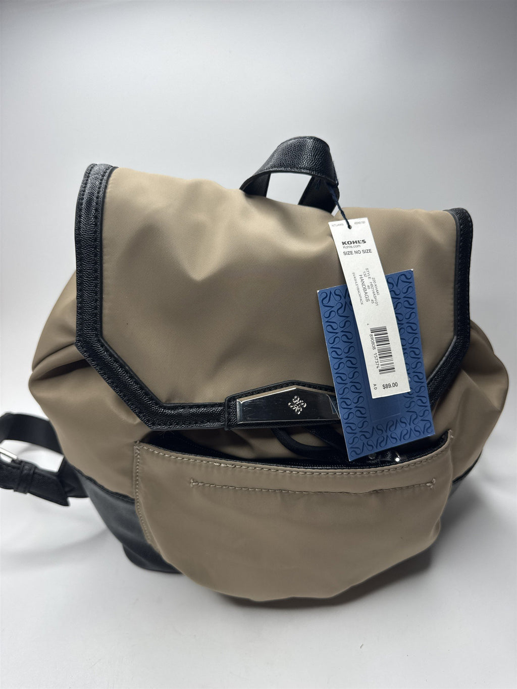 Simply Vera Vera Wang Tan and Black Backpack Svashley Backpack