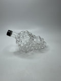 Vintage French Glass Grape Cluster Decanter Wine Liquor Bottle Barware