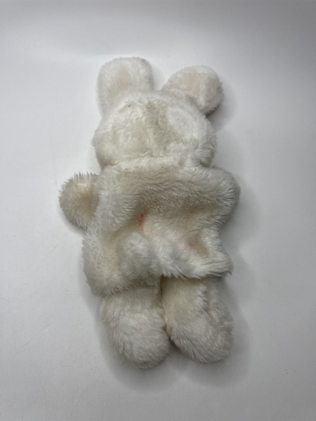 VINTAGE White Bunny Rabbit Plush Stained Creepy Oddities Display Toy