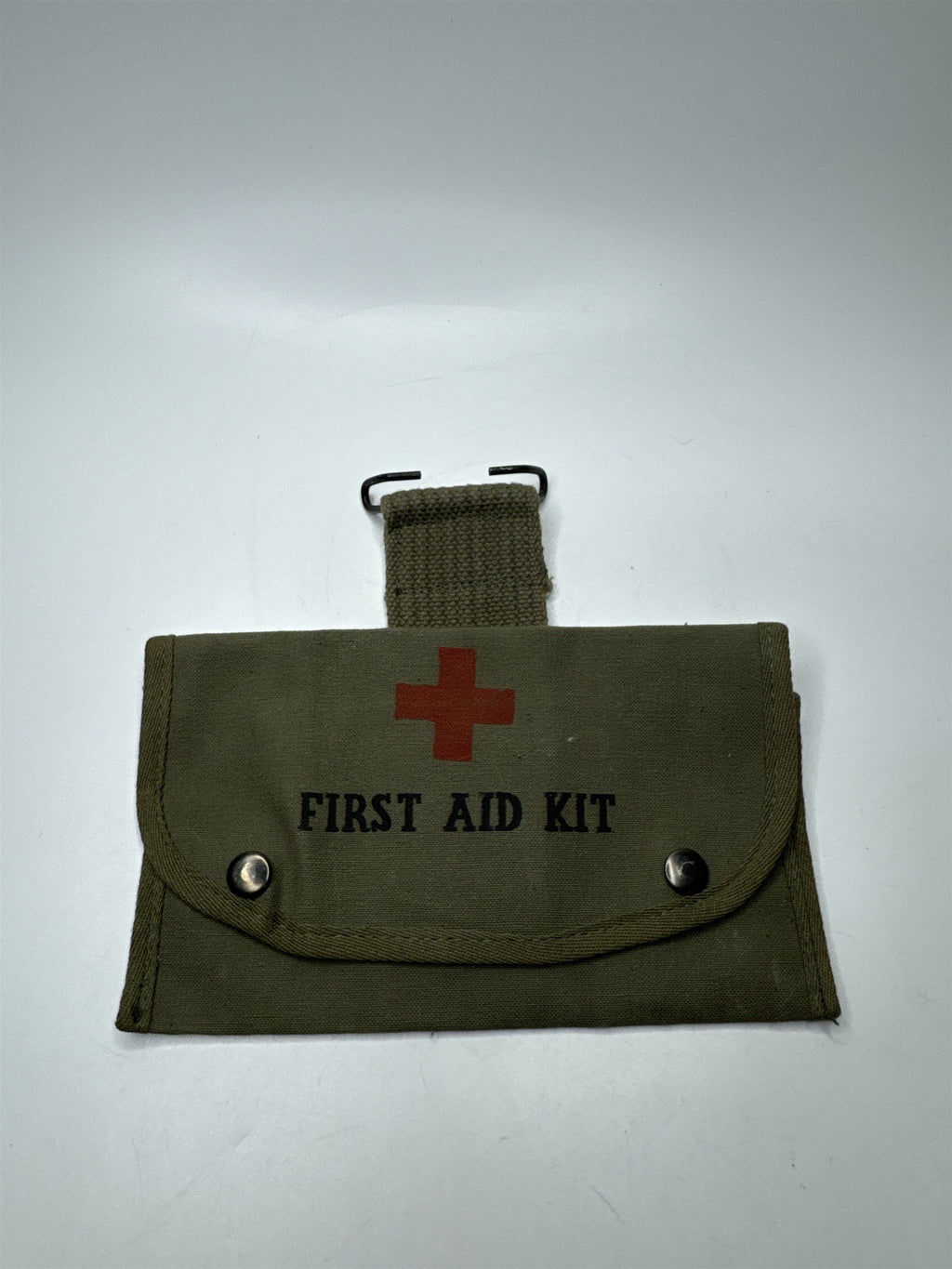 Kiffe Green Canvas First Aid Kit Bag Japan Made Army Military Style