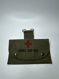 Kiffe Green Canvas First Aid Kit Bag Japan Made Army Military Style