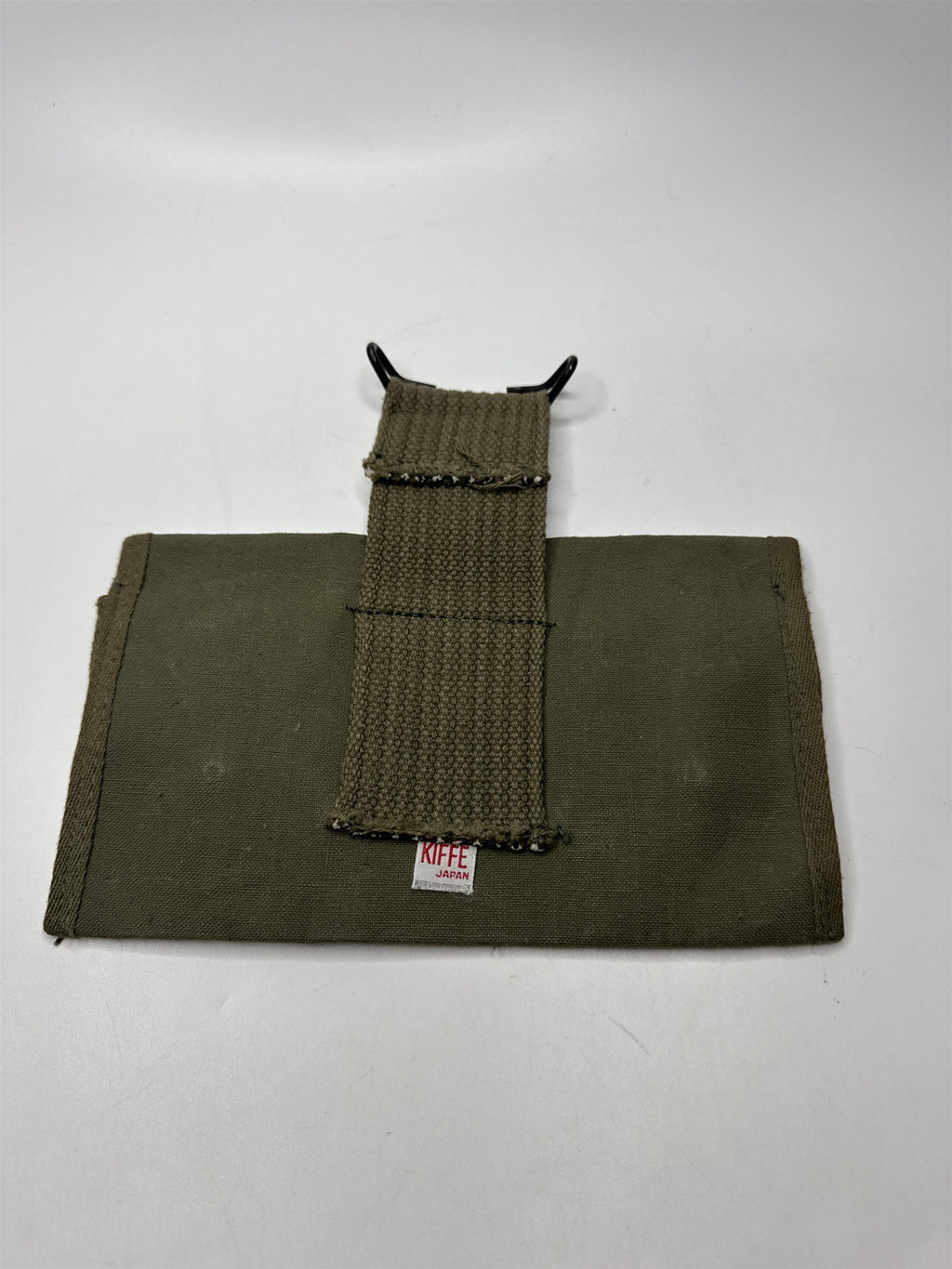 Kiffe Green Canvas First Aid Kit Bag Japan Made Army Military Style