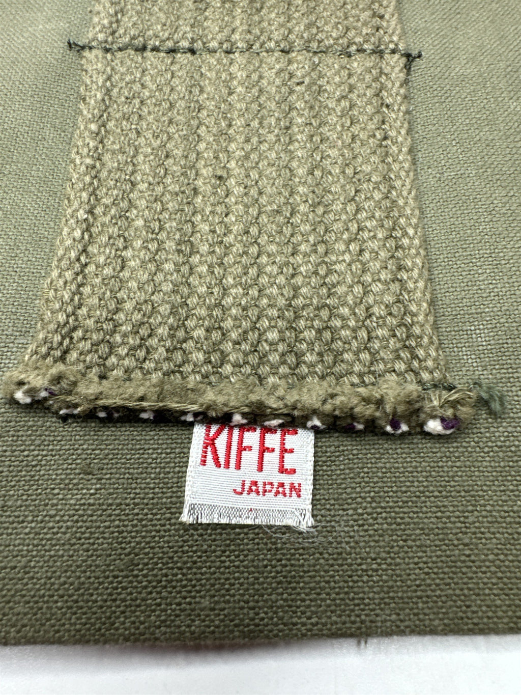Kiffe Green Canvas First Aid Kit Bag Japan Made Army Military Style
