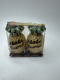 Vintage NOS Aloha Hawaii Pineapple Salt and Pepper Shakers Pineapple Shape