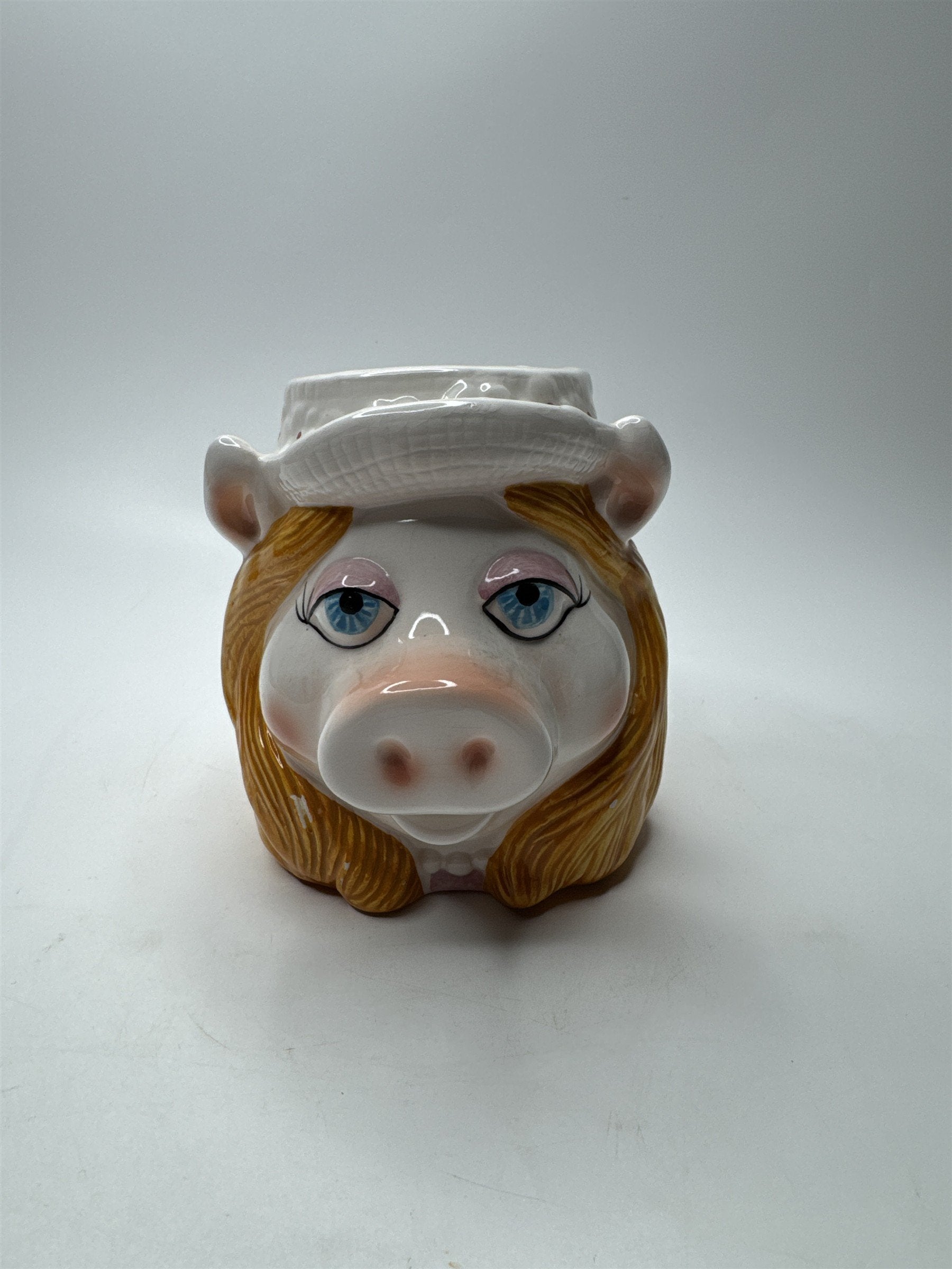 Vintage Miss Piggy Muppets Jim Henson Sigma Japan Ceramic Cup Mug