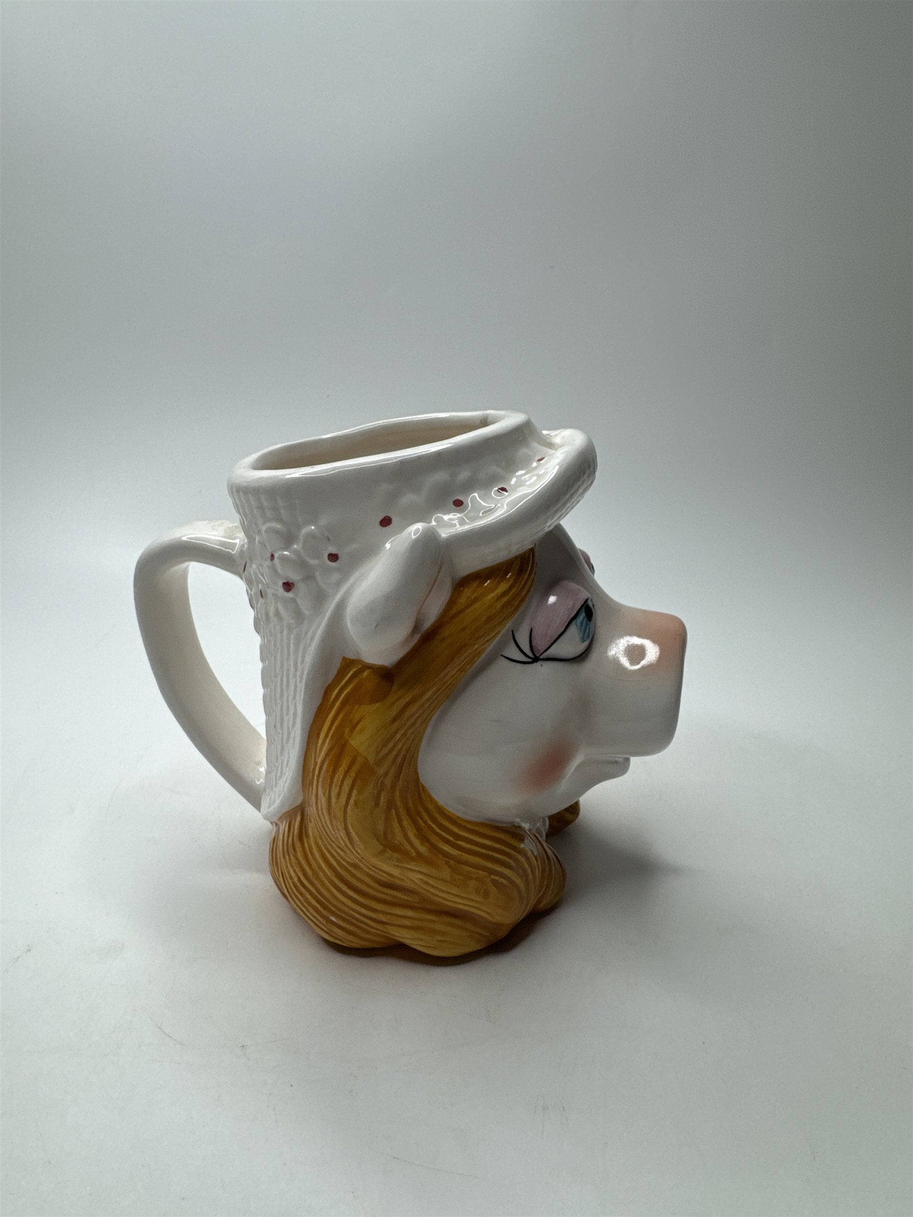Vintage Miss Piggy Muppets Jim Henson Sigma Japan Ceramic Cup Mug