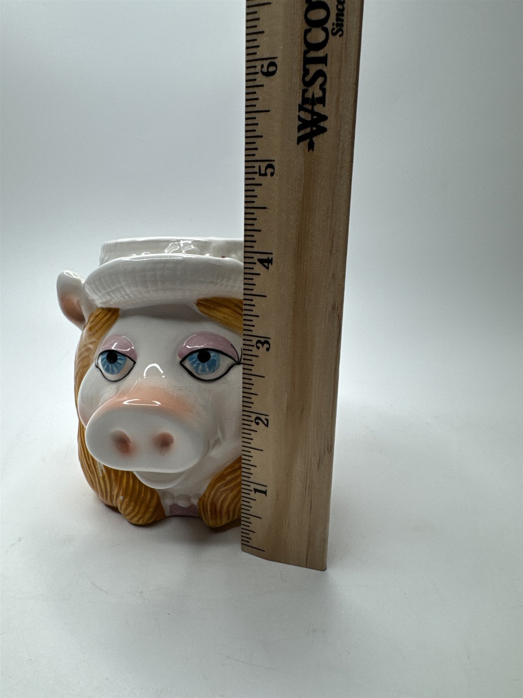 Vintage Miss Piggy Muppets Jim Henson Sigma Japan Ceramic Cup Mug