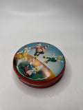 Vintage Hollands Toffees Tins with Dancing Clowns Litho Straws Rare