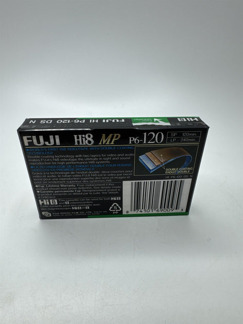 Fuji Hi8 120 MP Videocassette NEW NOS P6-120