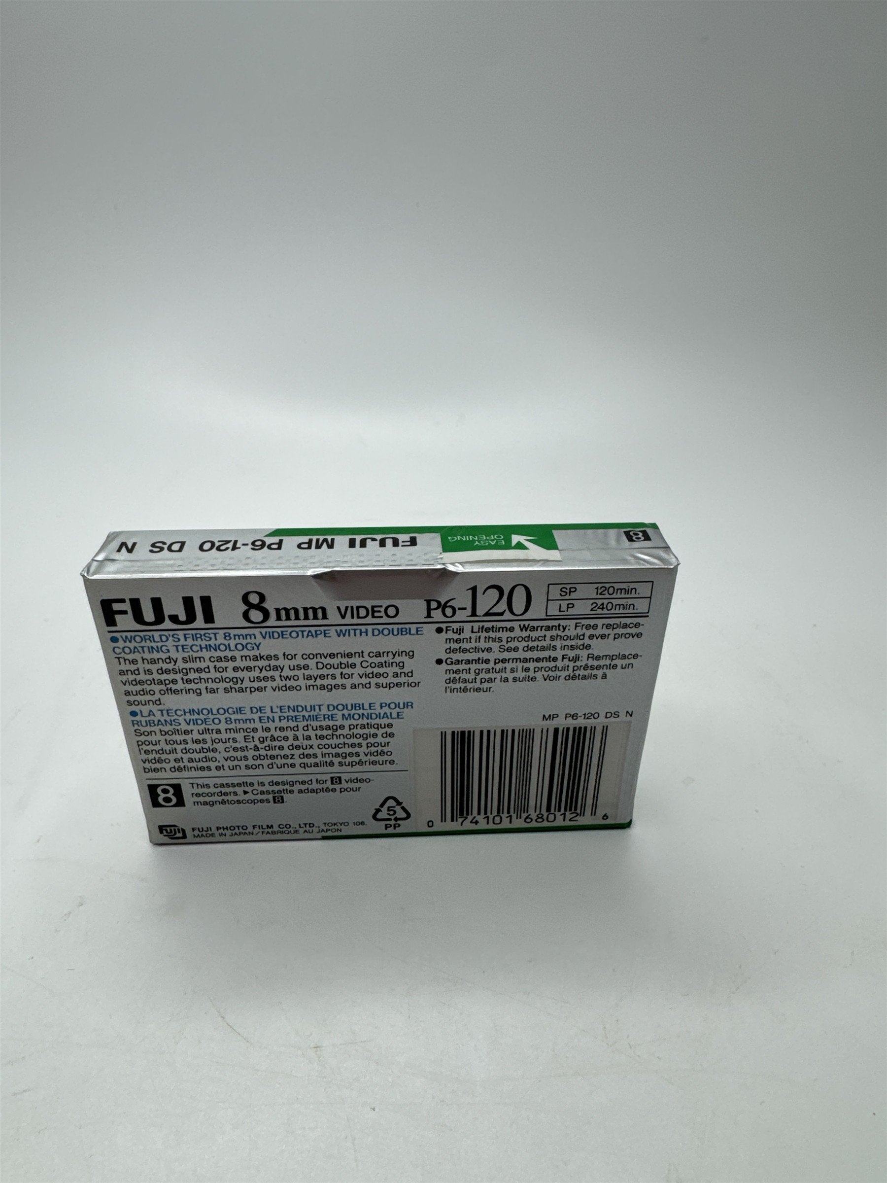 Fuji 8mm Video 120 MP Videocassette NEW NOS P6-120