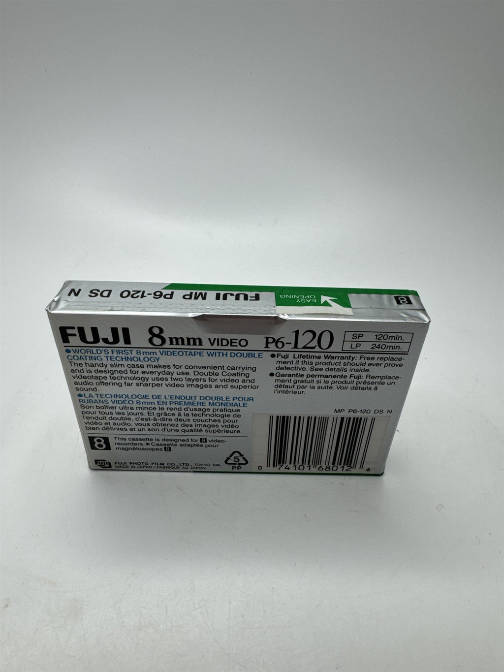 Fuji 8mm Video 120 MP Videocassette NEW NOS P6-120