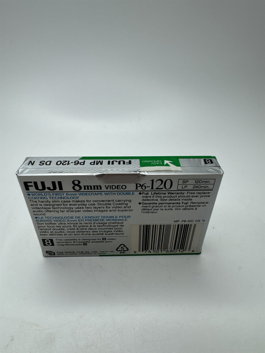 Fuji 8mm Video 120 MP Videocassette NEW NOS P6-120