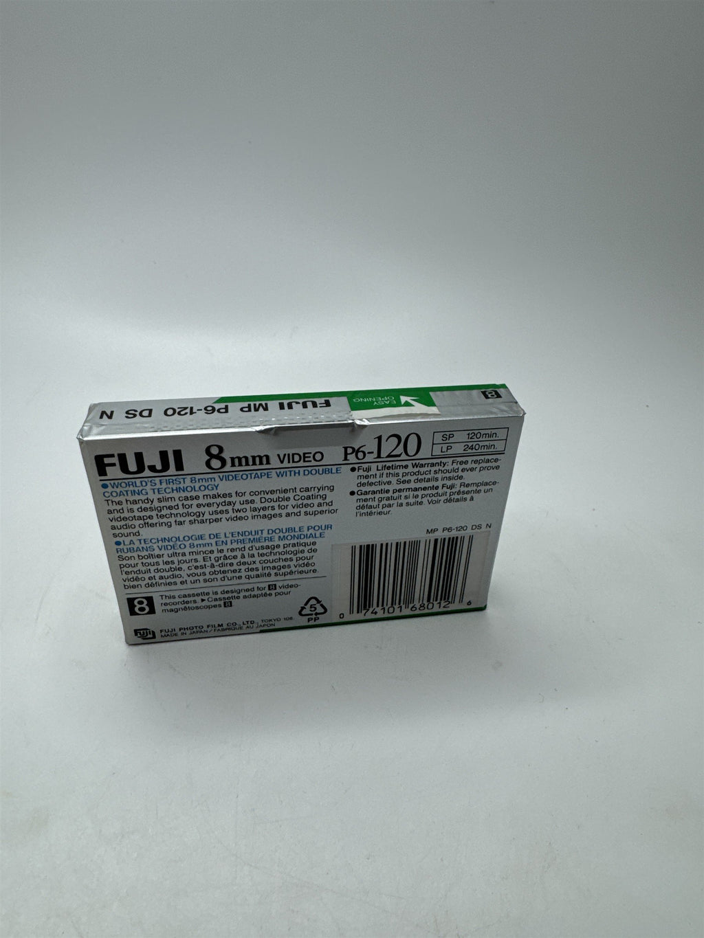 Fuji 8mm Video 120 MP Videocassette NEW NOS P6-120