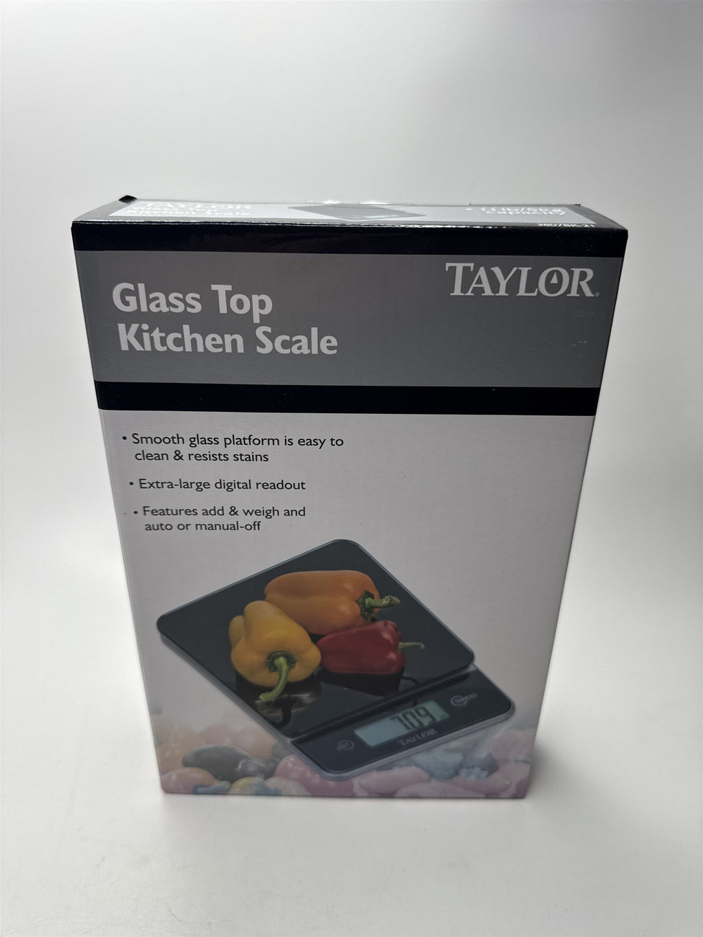 Taylor Glass Top Kitchen Scale Battery-Powered Scale