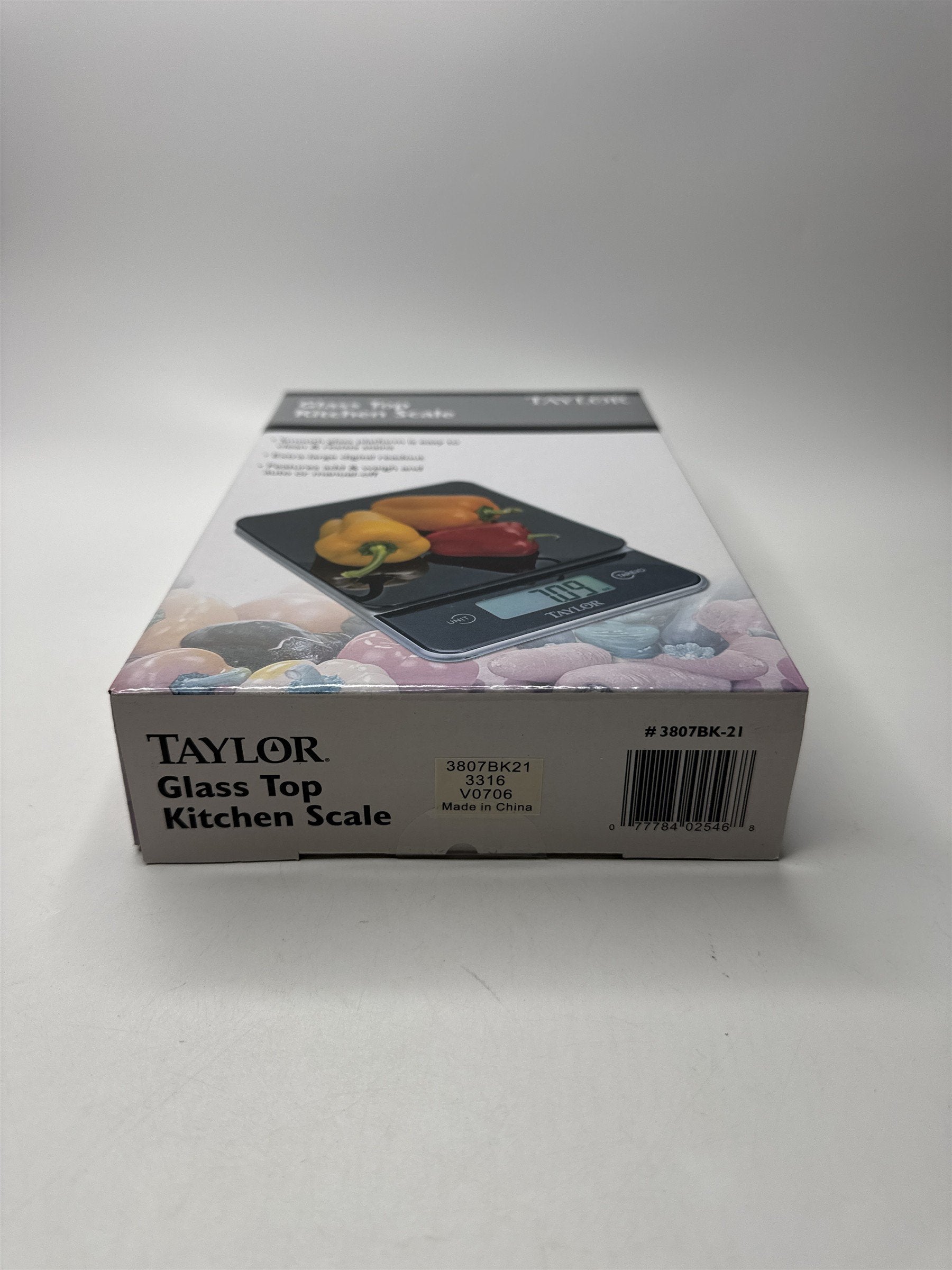 Taylor Glass Top Kitchen Scale Battery-Powered Scale