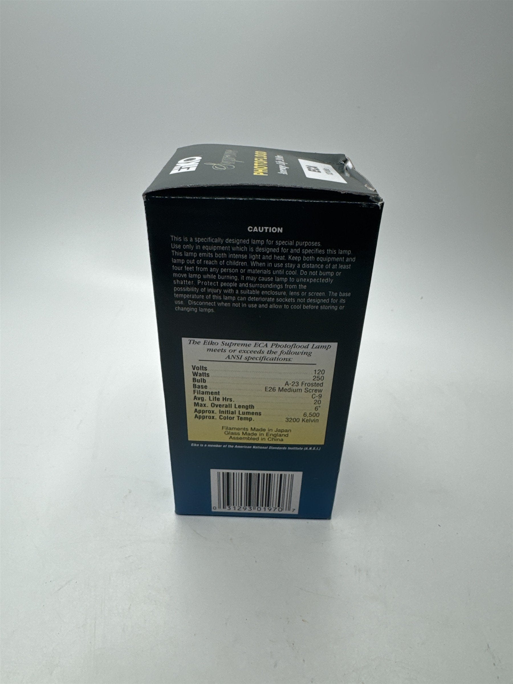 EiKO Supreme Photoflood Light Bulb ECA 120 Volts for Screenprinting