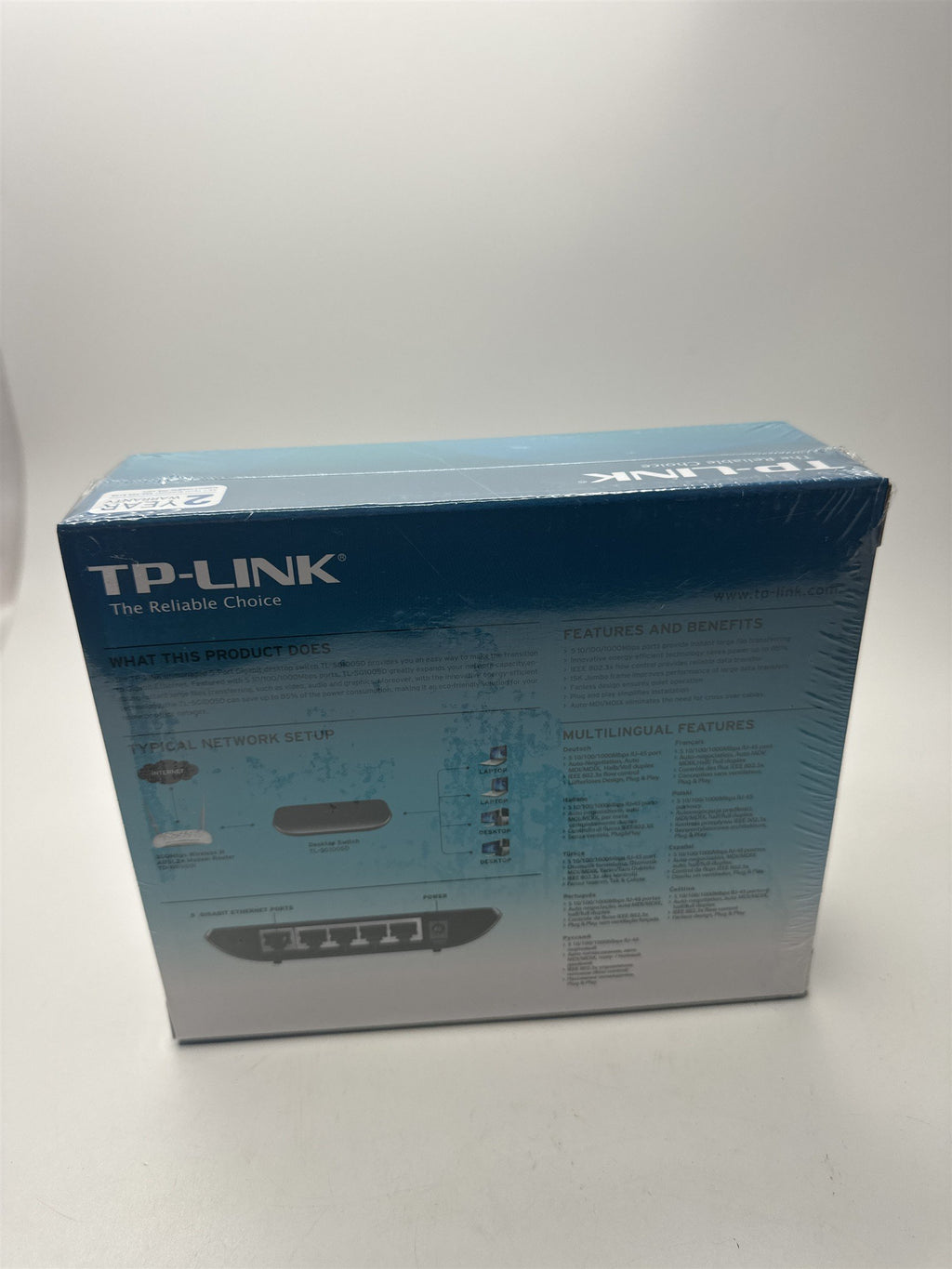 TP-LINK TL-SG1005D 5-Port Gigabit Desktop Switch