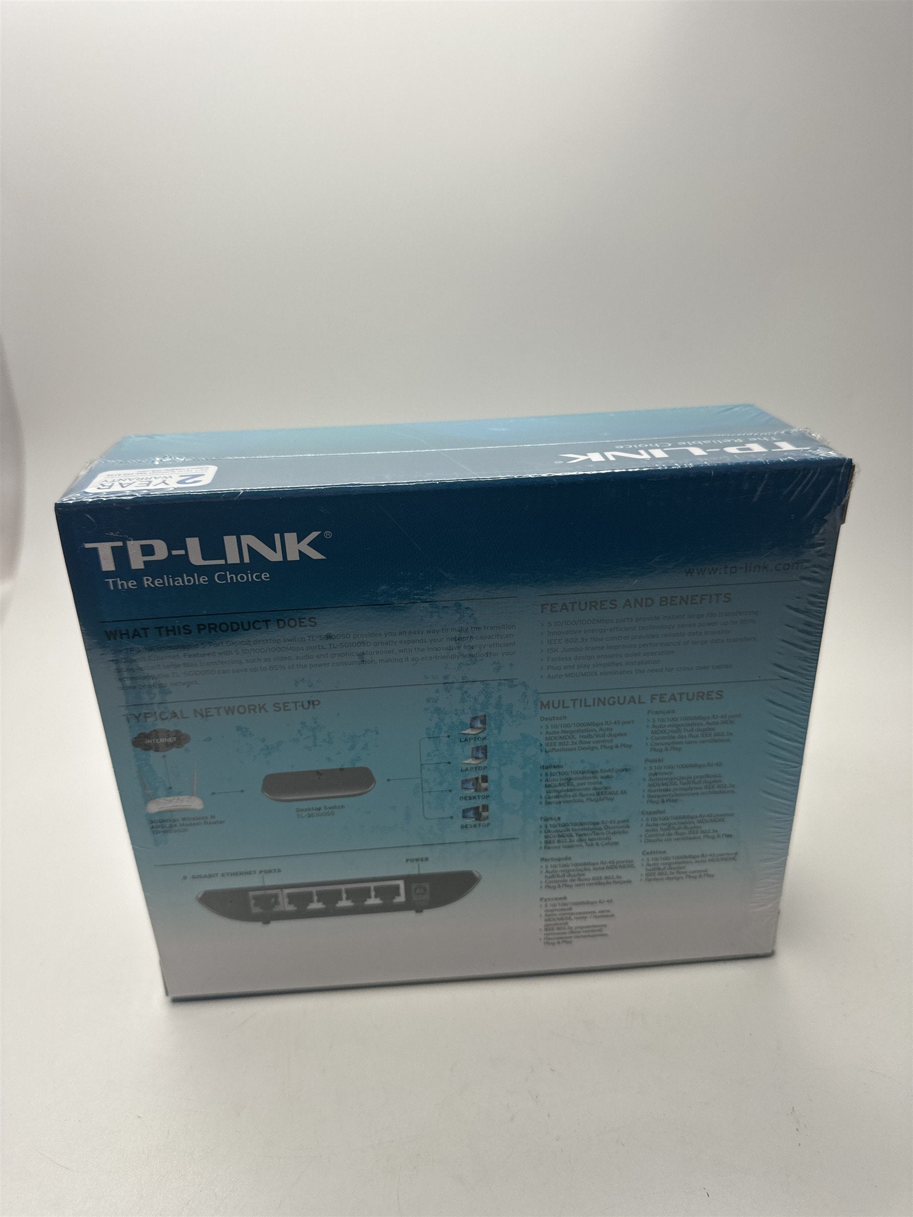 TP-LINK TL-SG1005D 5-Port Gigabit Desktop Switch