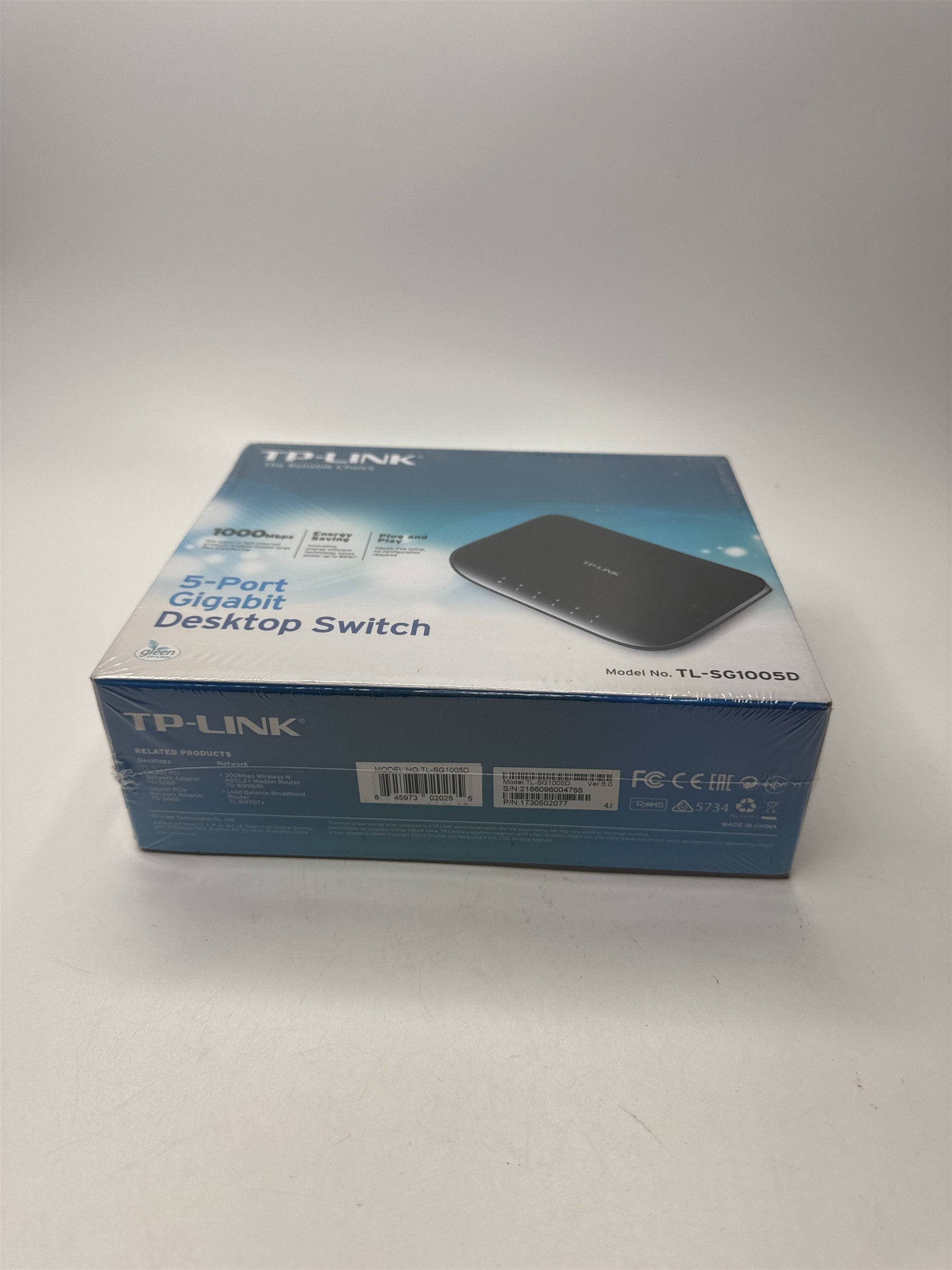 TP-LINK TL-SG1005D 5-Port Gigabit Desktop Switch