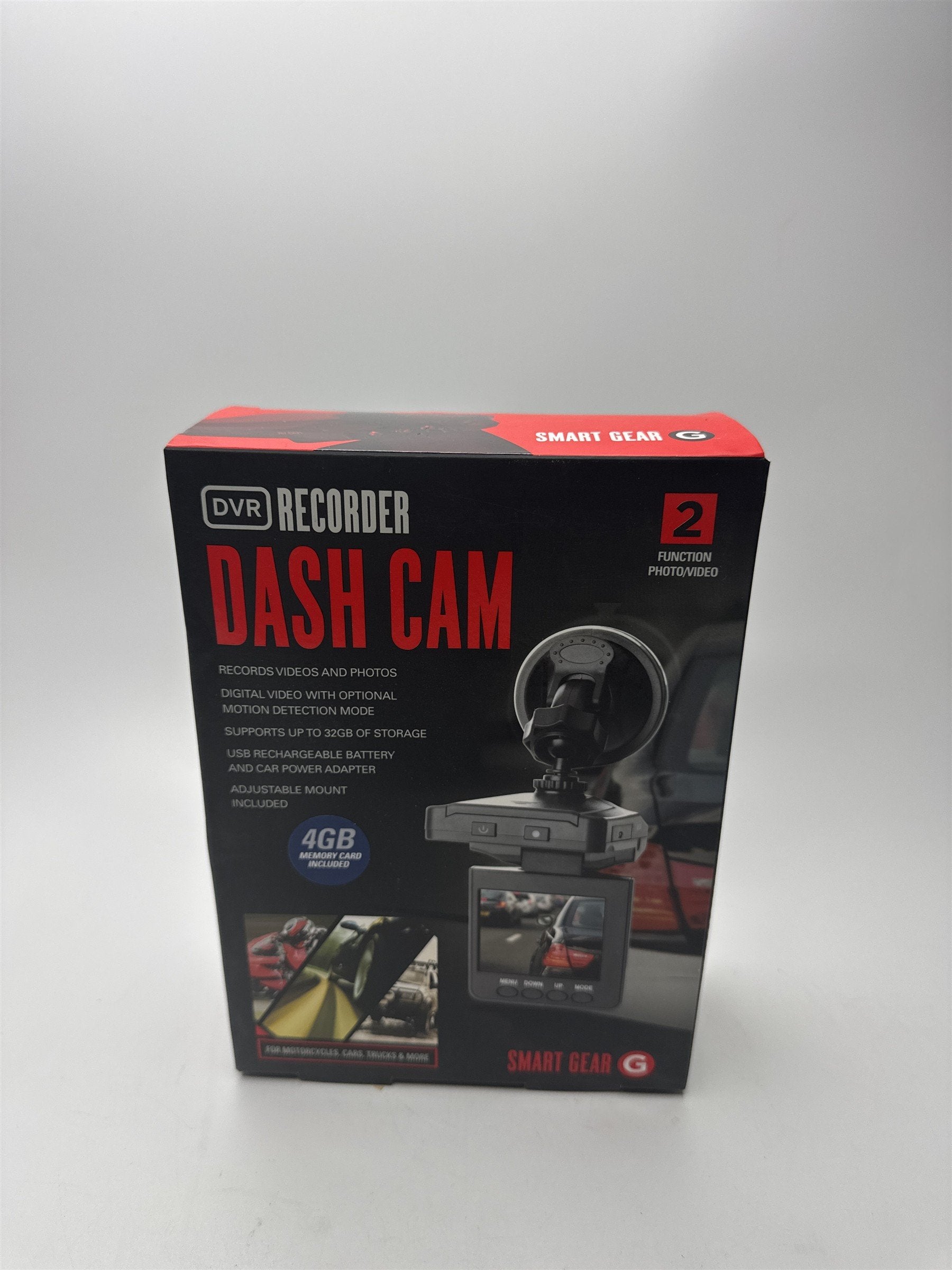 SmartGear DVR Recorder Dash Cam for Automobiles Includes 4GB Memory Card