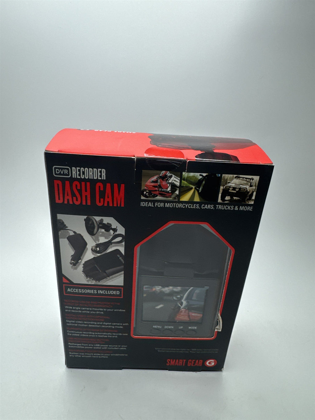SmartGear DVR Recorder Dash Cam for Automobiles Includes 4GB Memory Card
