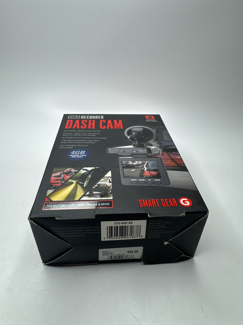 SmartGear DVR Recorder Dash Cam for Automobiles Includes 4GB Memory Card