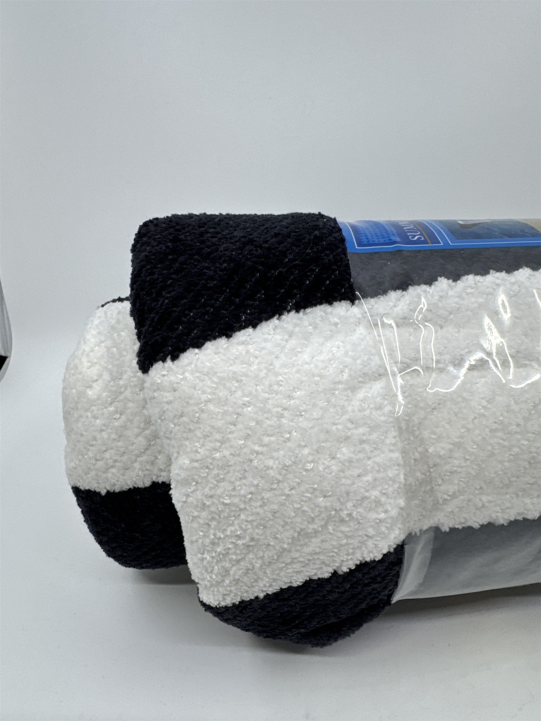 Black and White Striped Summer Living Lounge Chair Cover With Pocket 26 x 80"