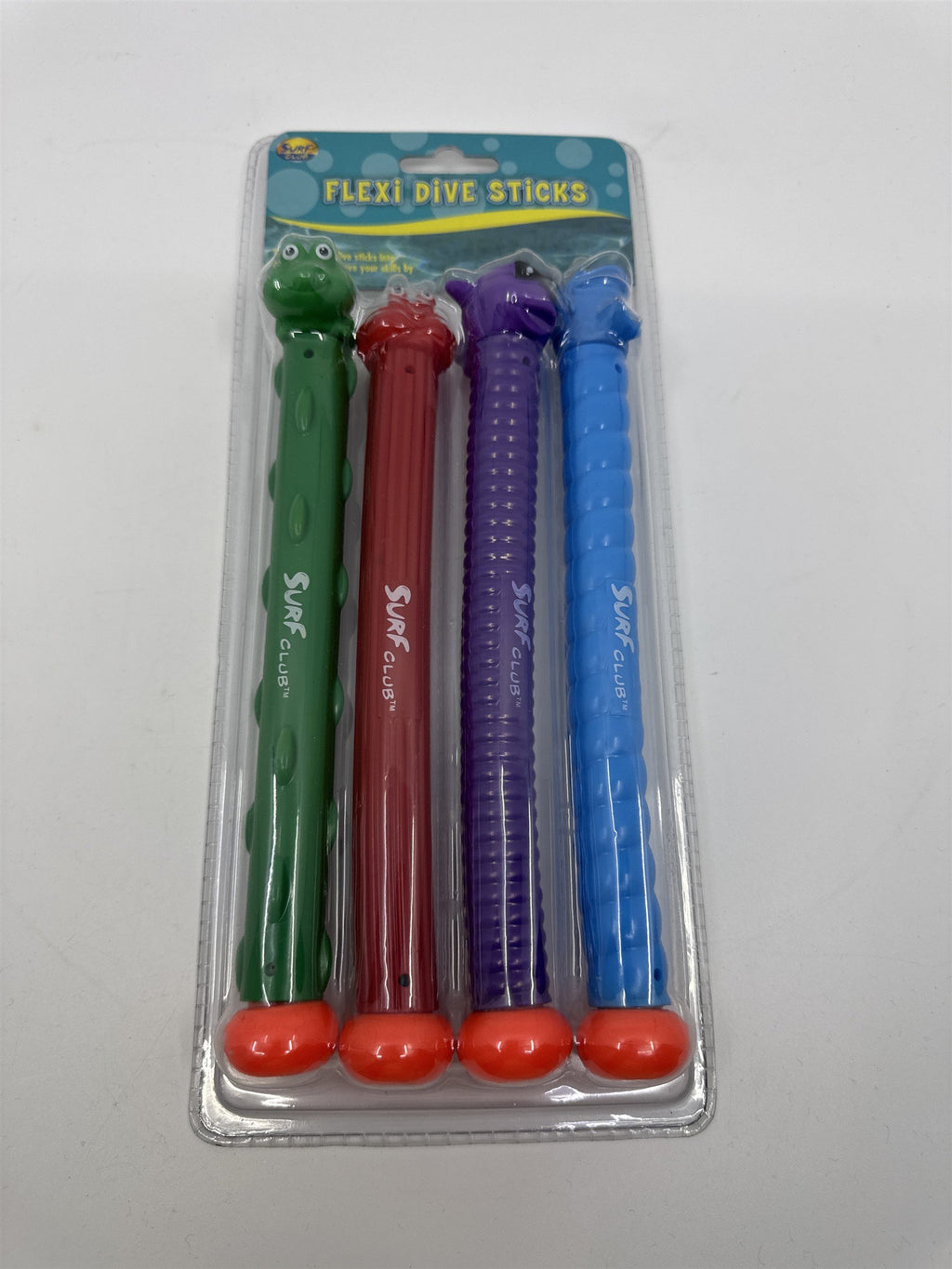 Flexi Dive Sticks By Surf Club Shark, Turtle, Fish and Crab Summer Pool Toys
