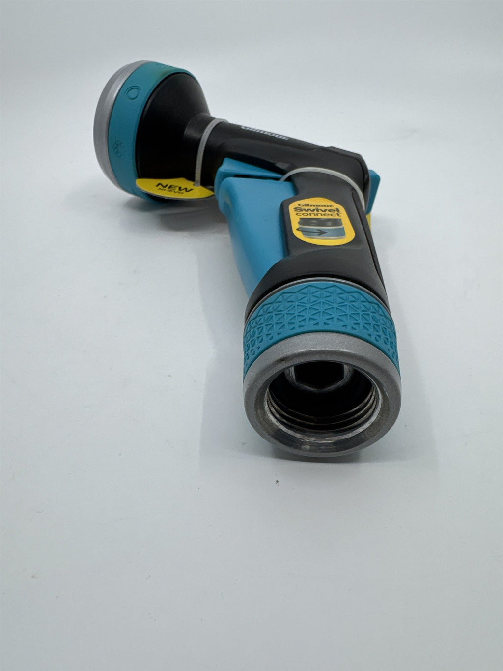 Gilmore Heavy Duty Swivel Connect Blue/Black Water Hose Nozzle W/ 8 Patterns