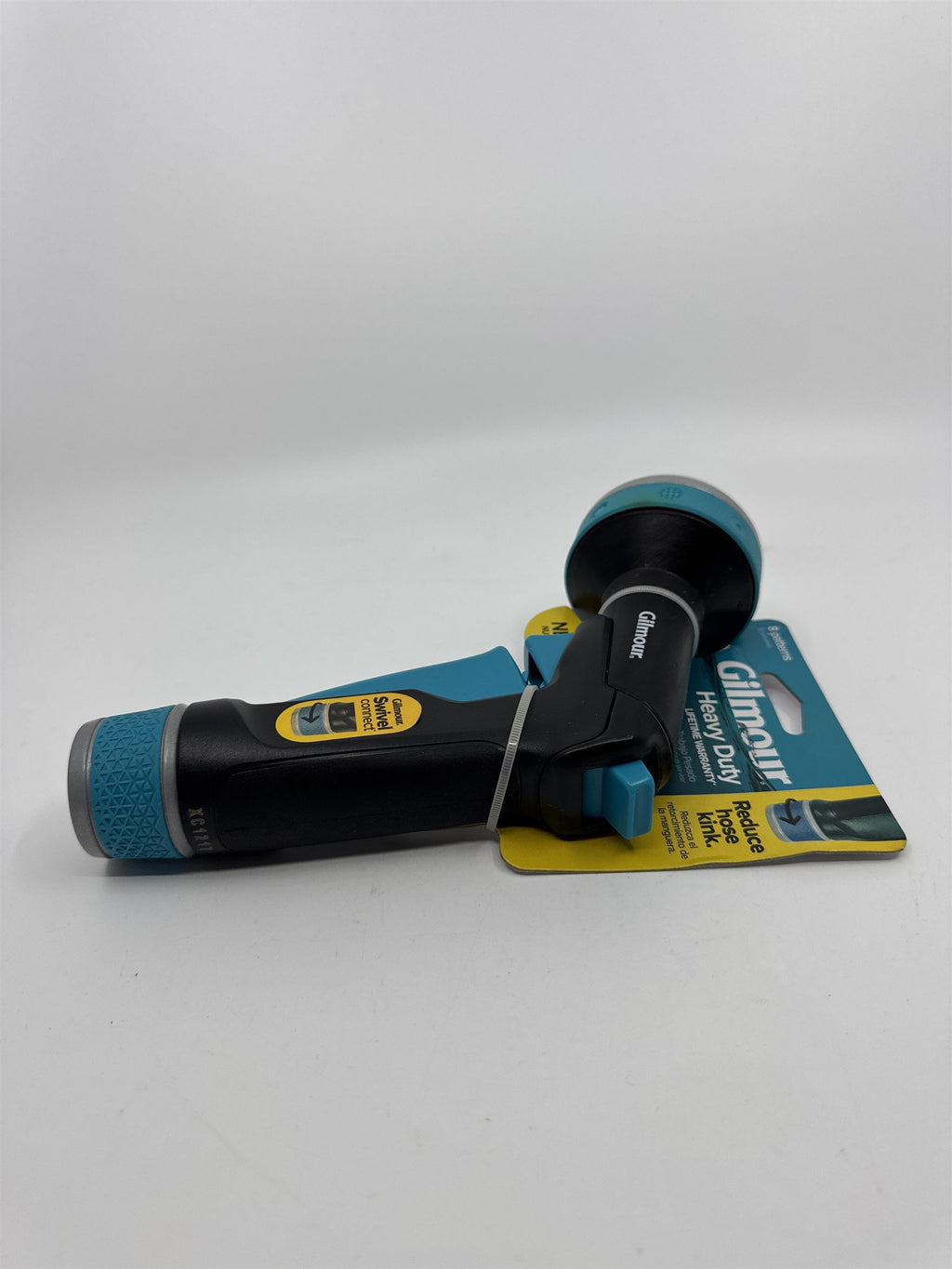 Gilmore Heavy Duty Swivel Connect Blue/Black Water Hose Nozzle W/ 8 Patterns