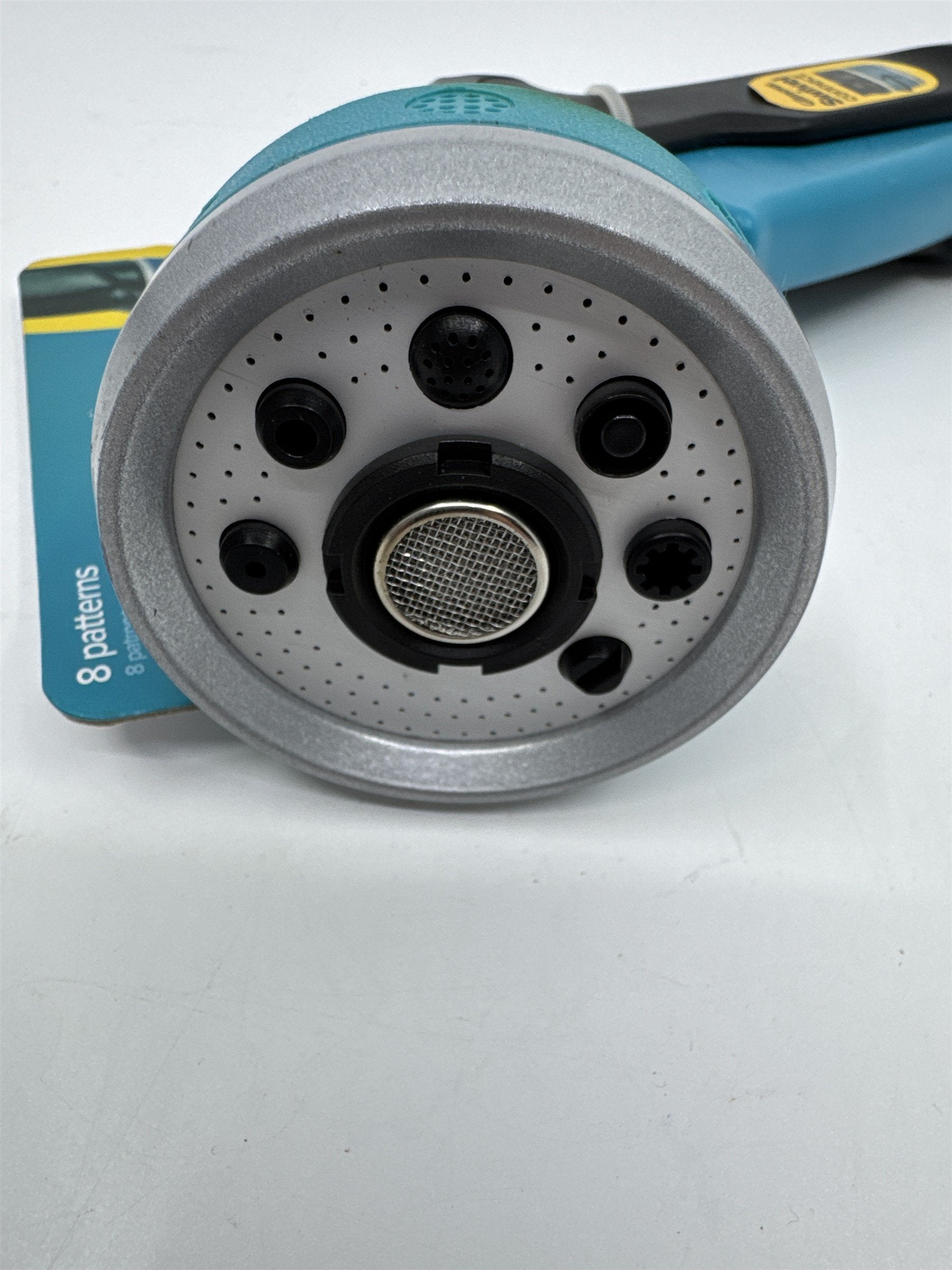Gilmore Heavy Duty Swivel Connect Blue/Black Water Hose Nozzle W/ 8 Patterns