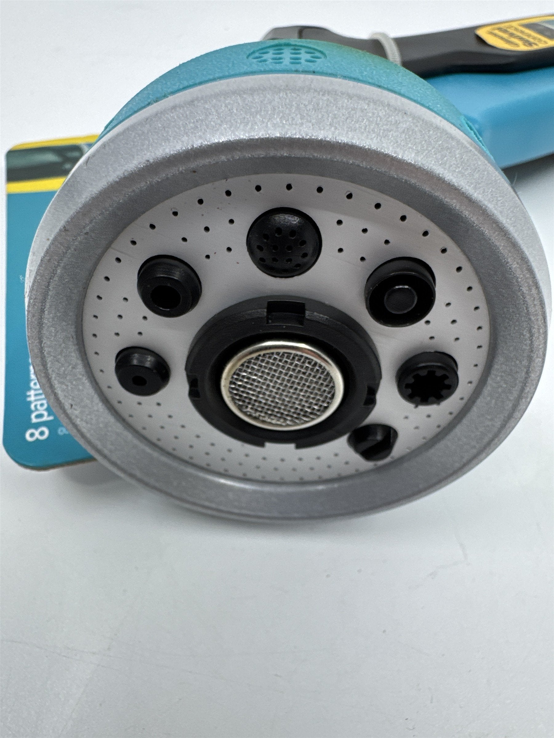 Gilmore Heavy Duty Swivel Connect Blue/Black Water Hose Nozzle W/ 8 Patterns