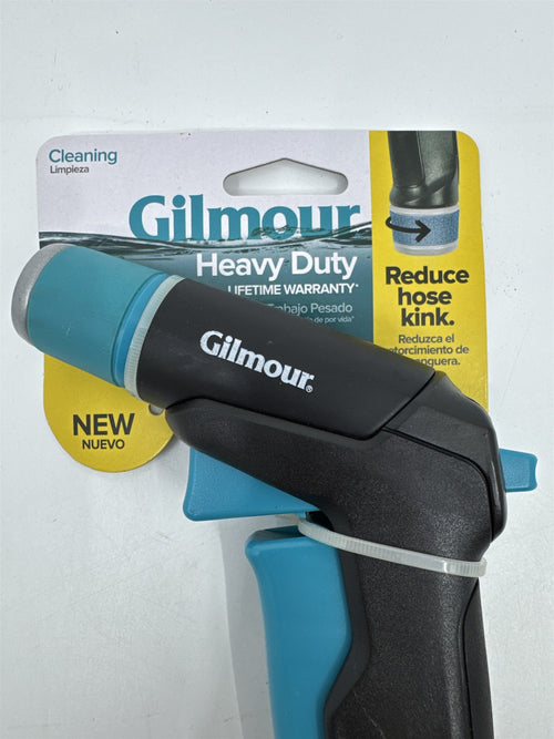 Gilmore Heavy Duty Swivel Connect Blue/Black Cleaning Water Hose Head/Nozzle