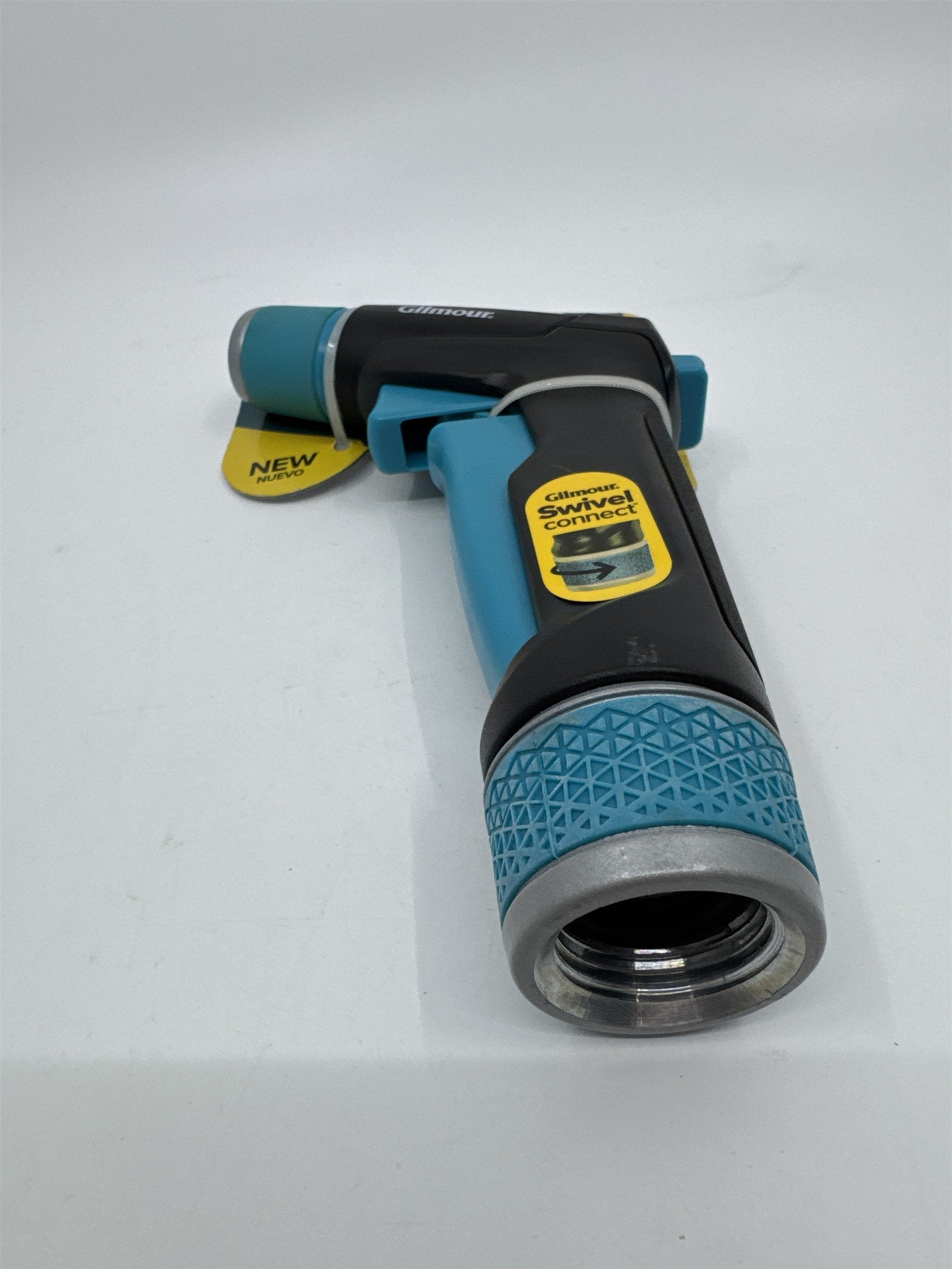 Gilmore Heavy Duty Swivel Connect Blue/Black Cleaning Water Hose Head/Nozzle
