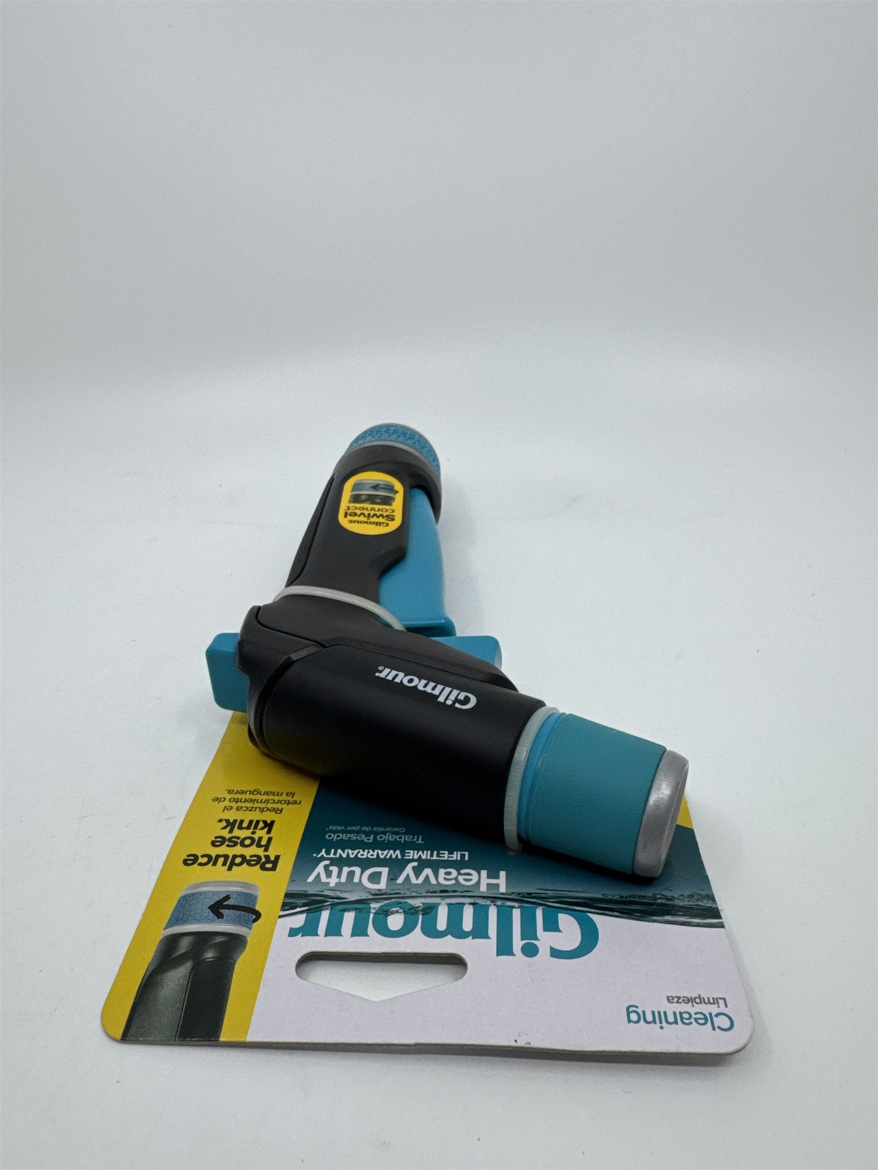 Gilmore Heavy Duty Swivel Connect Blue/Black Cleaning Water Hose Head/Nozzle