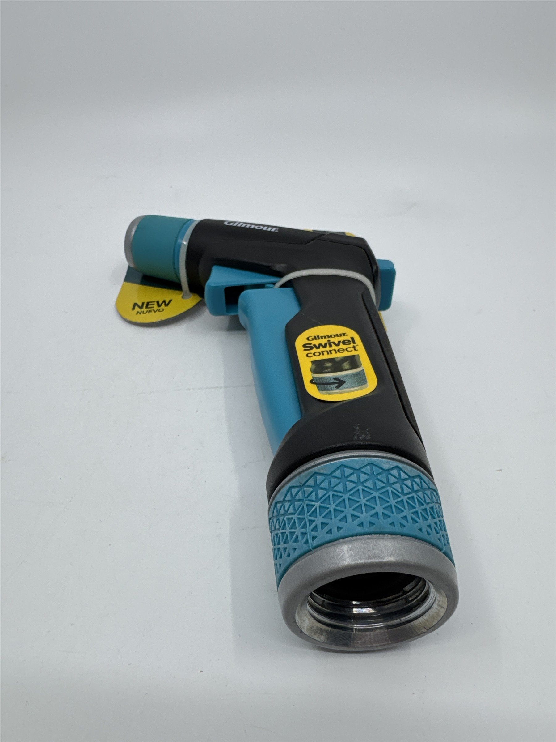 Gilmore Heavy Duty Swivel Connect Blue/Black Cleaning Water Hose Head/Nozzle