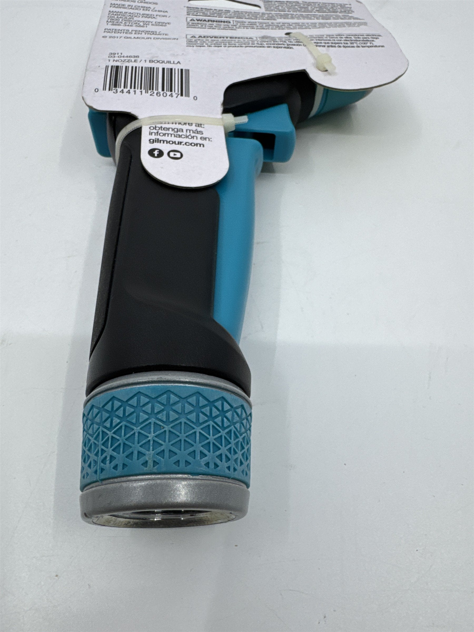 Gilmore Heavy Duty Swivel Connect Blue/Black Cleaning Water Hose Head/Nozzle