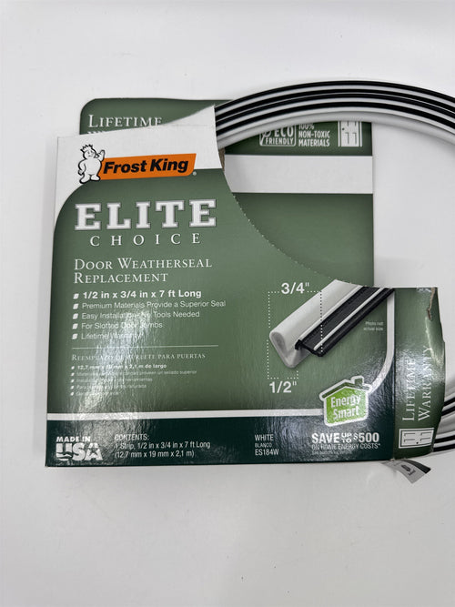 Frost King Elite Choice Door Weatherseal Replacement 1/2" x 3/4" x 7ft. Long