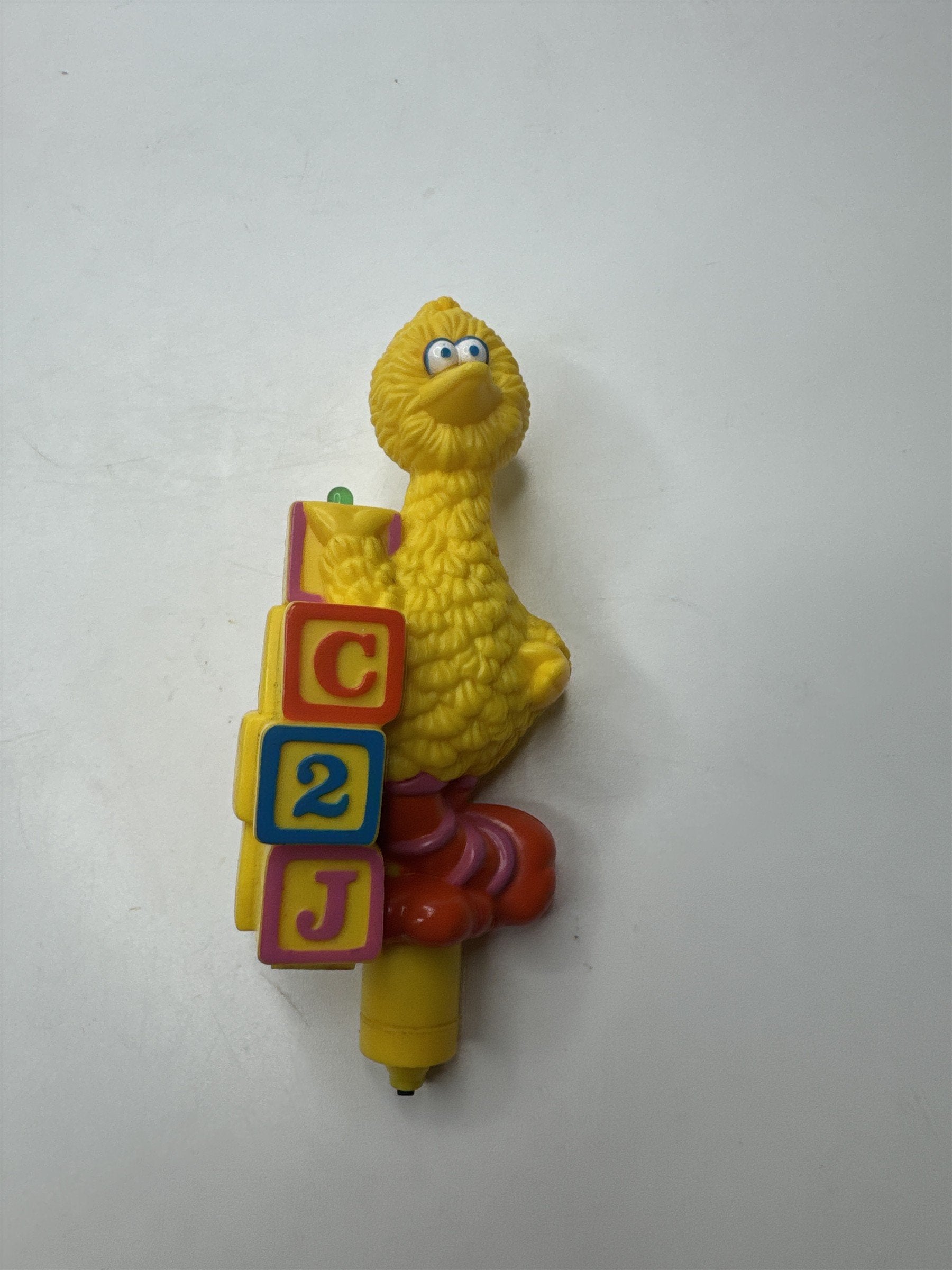 Sesame Street Big Bird Toy Pen Vintage Toy (Broken Battery Area) Nostalgic