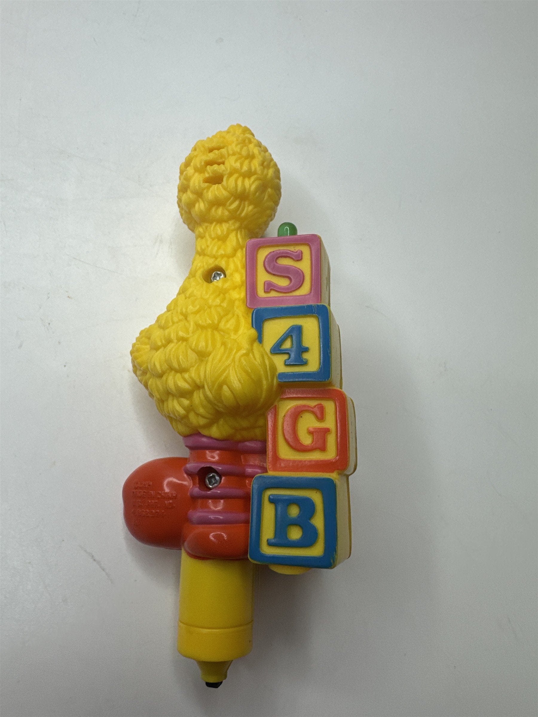 Sesame Street Big Bird Toy Pen Vintage Toy (Broken Battery Area) Nostalgic