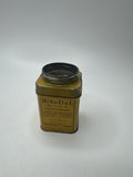 Vintage BiSoDol Antacid Medication Tin Container Yellow Metal Nostalgic