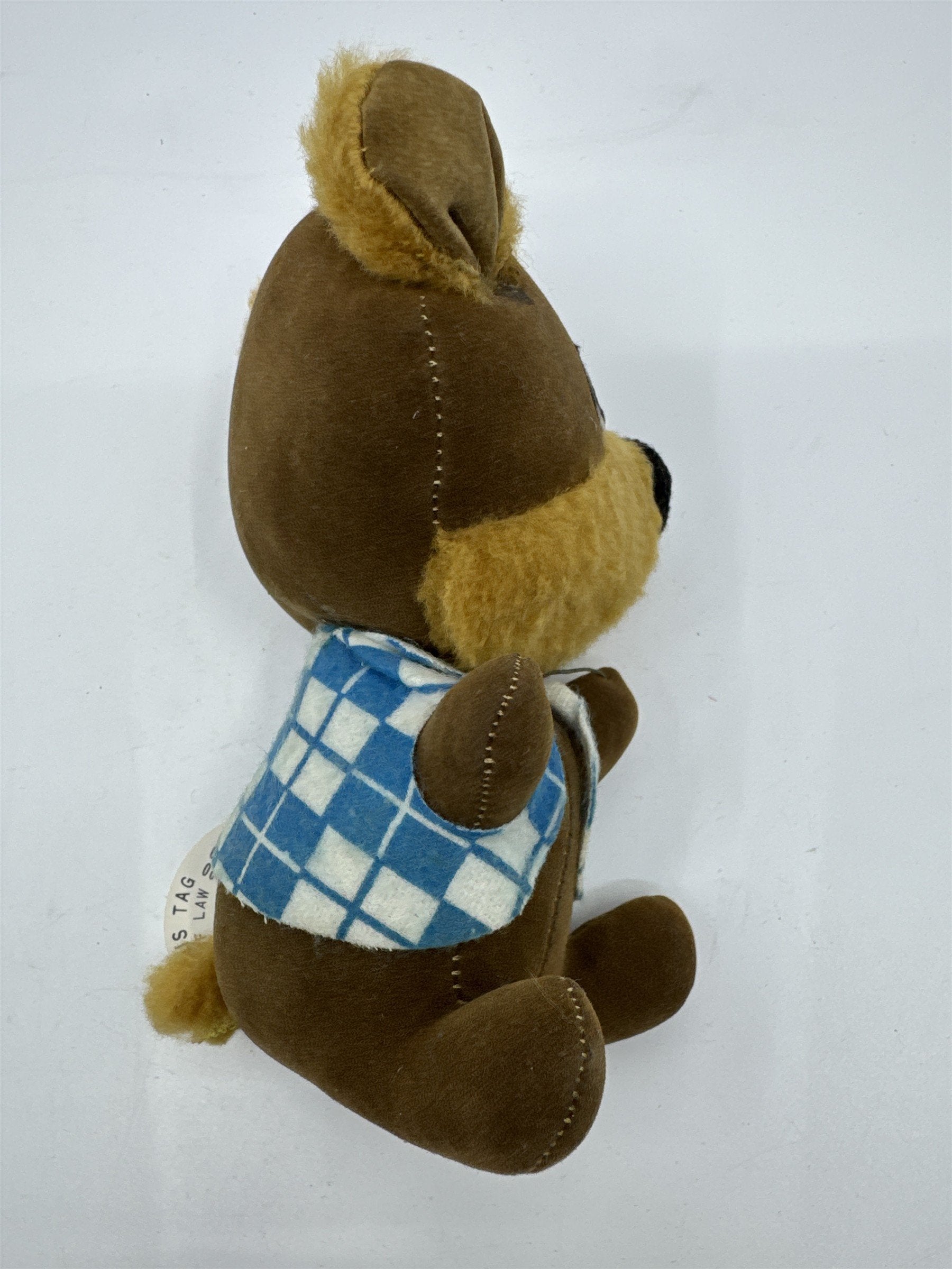 Vintage Mouse/Hamster with Blue Vest Sawdust Filled Excelsior KAPOK Amico Import